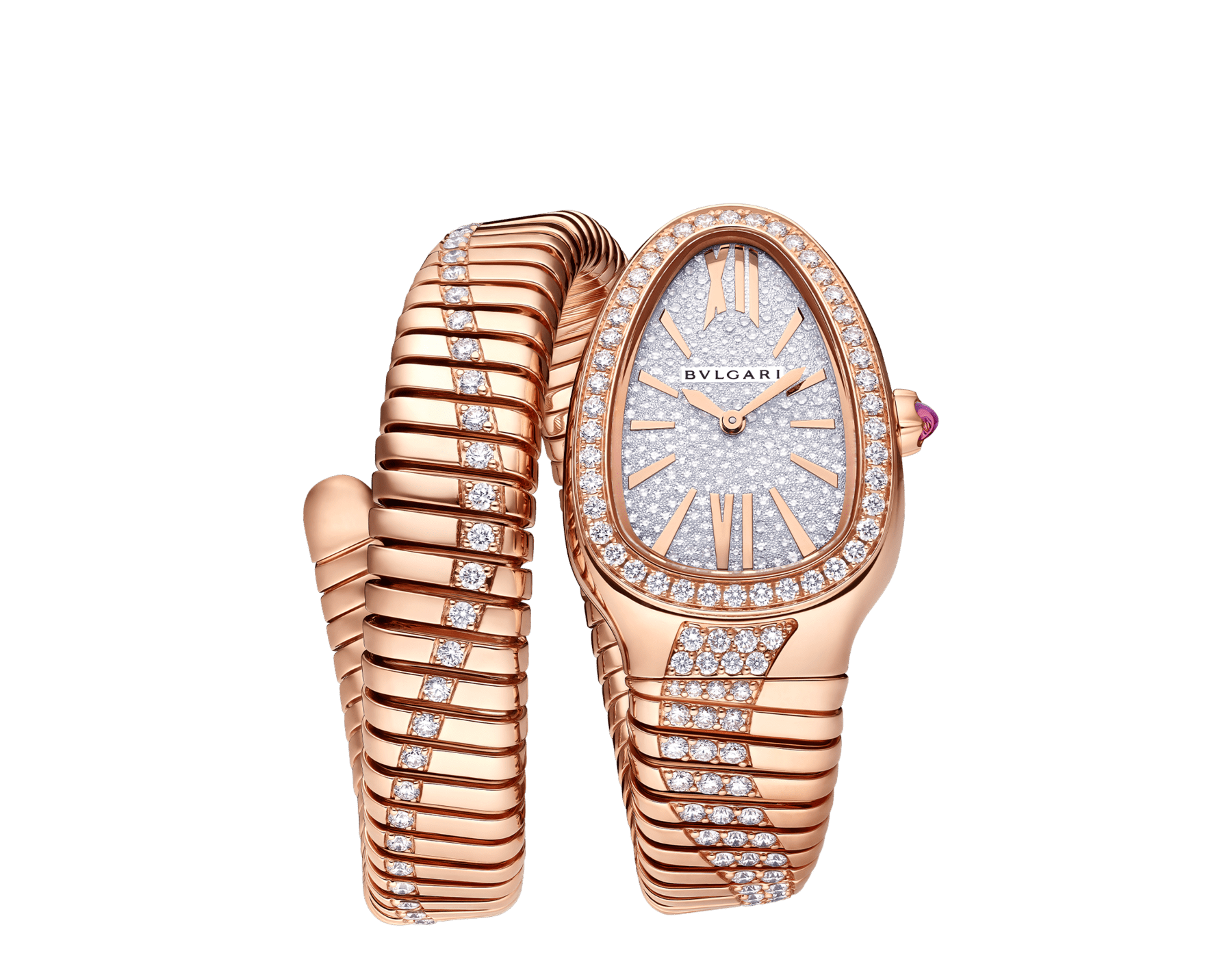 Bulgari serpenti clearance rose gold watch