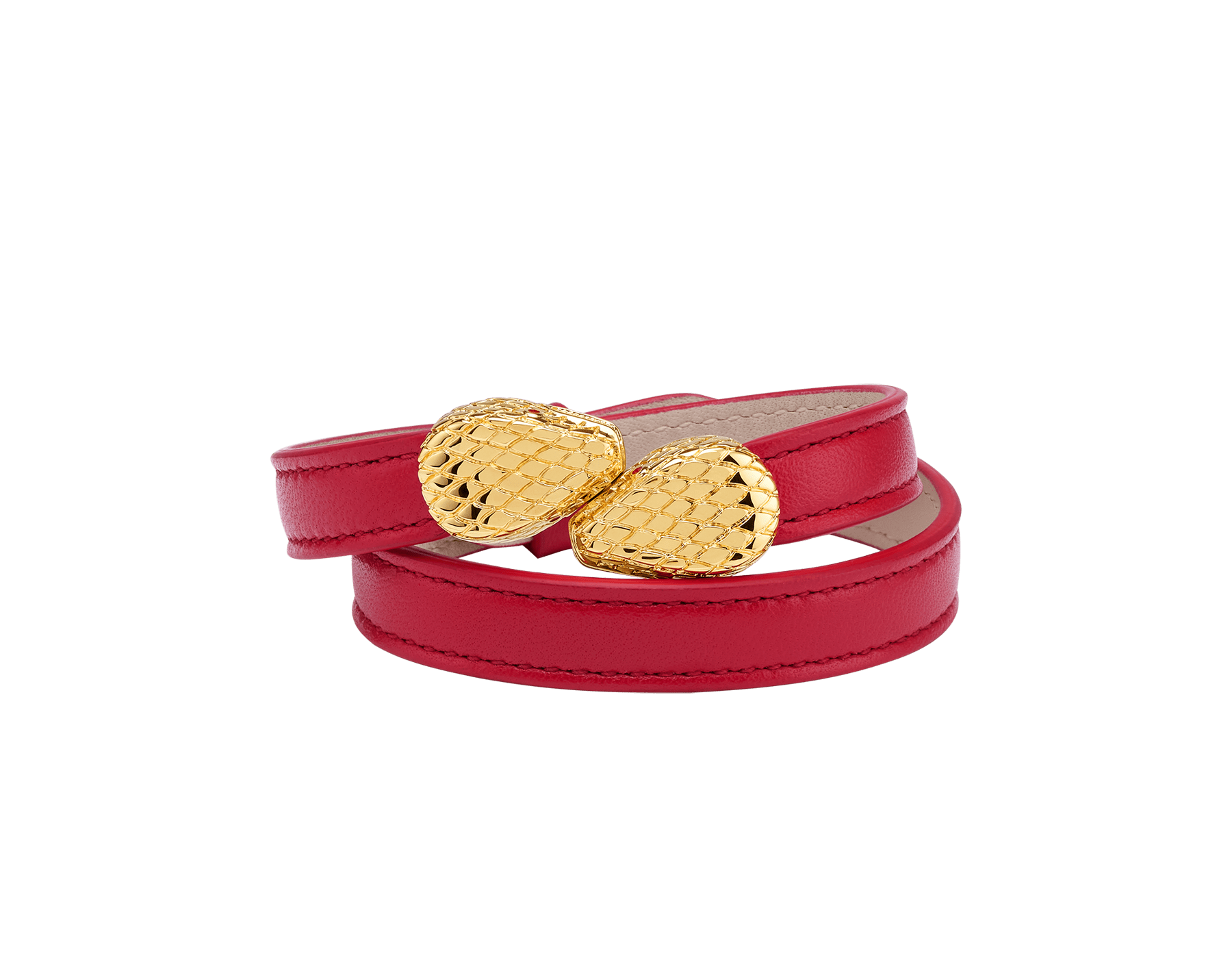 Serpenti Forever Leather Bracelet 291520 | BVLGARI