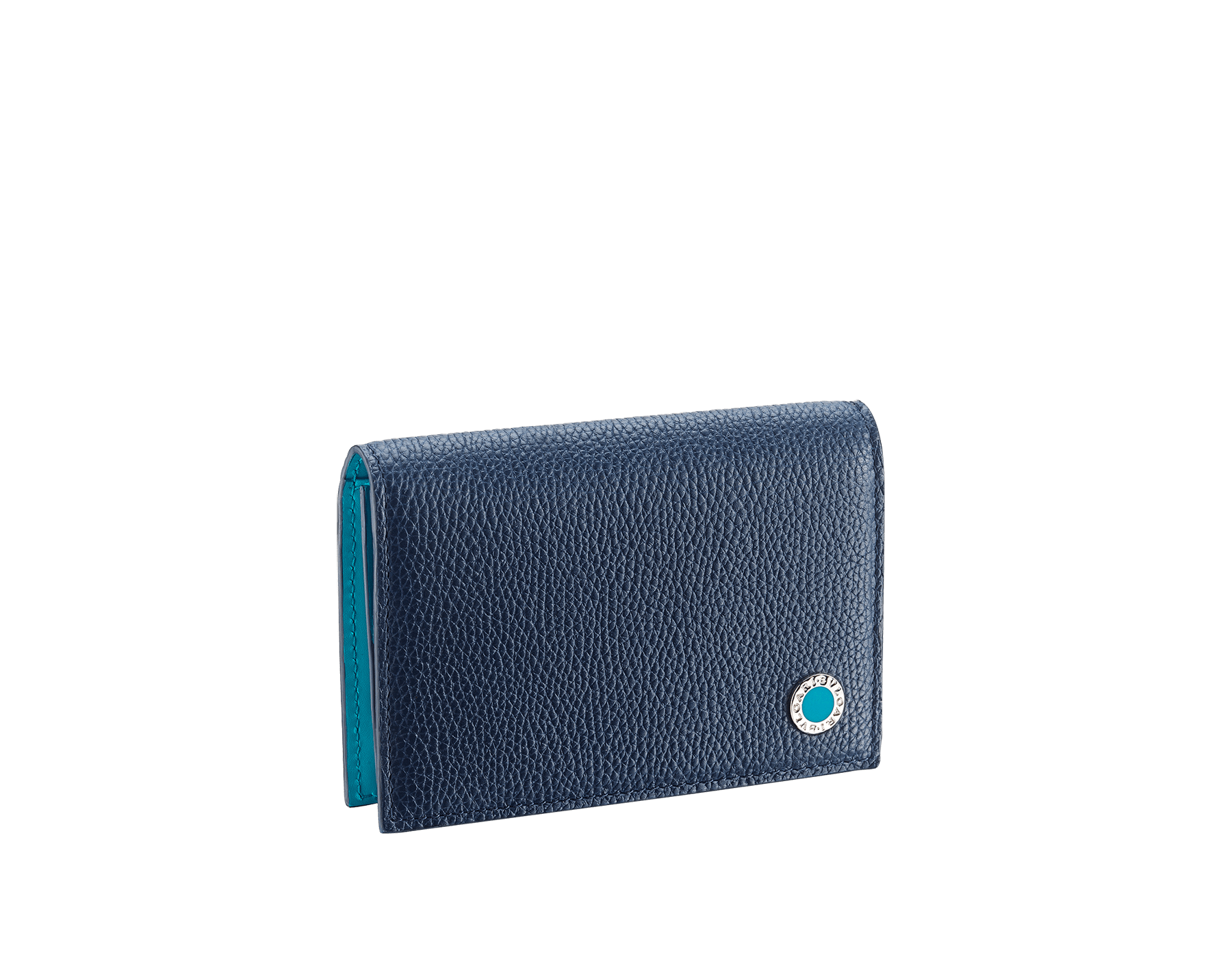 Genuine Leather Card Holder 9 Compartments Color Turquoise Genuine Leather Card Holder 9 Compartments Color Turquoise