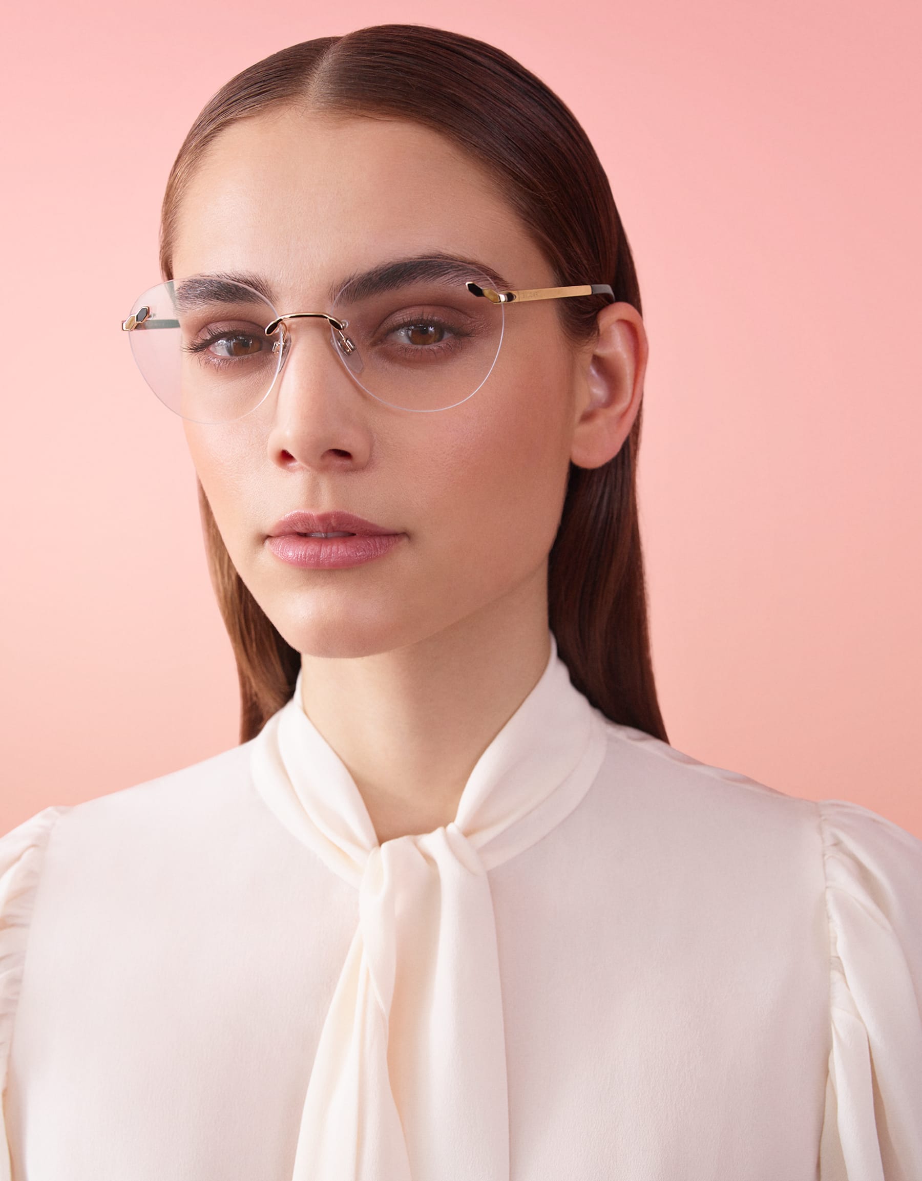 bvlgari rimless sunglasses