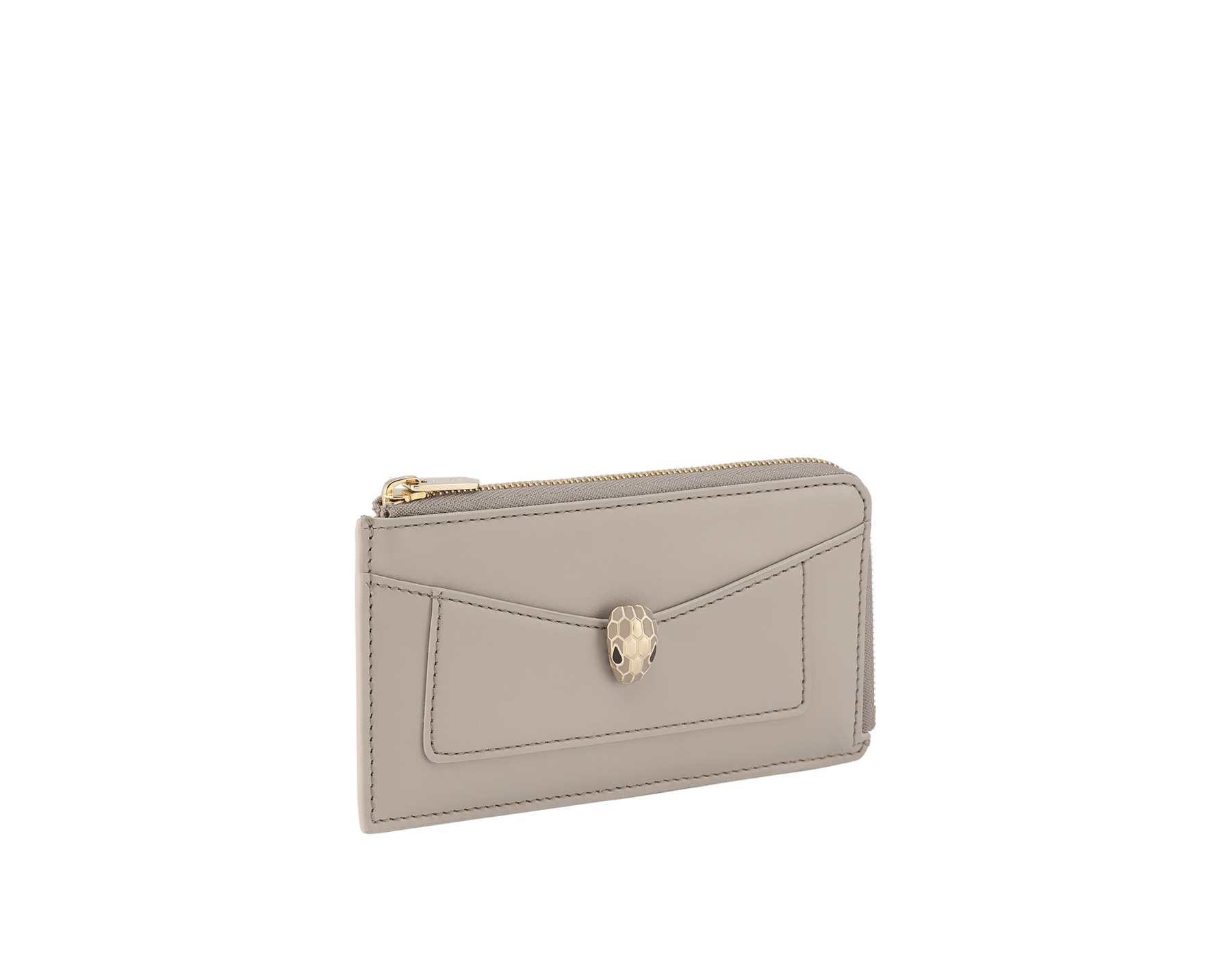 LEATHER CARD HOLDER NAPPA CHAMPAGNE METALLIC LEATHER CARD HOLDER NAPPA CHAMPAGNE METALLIC