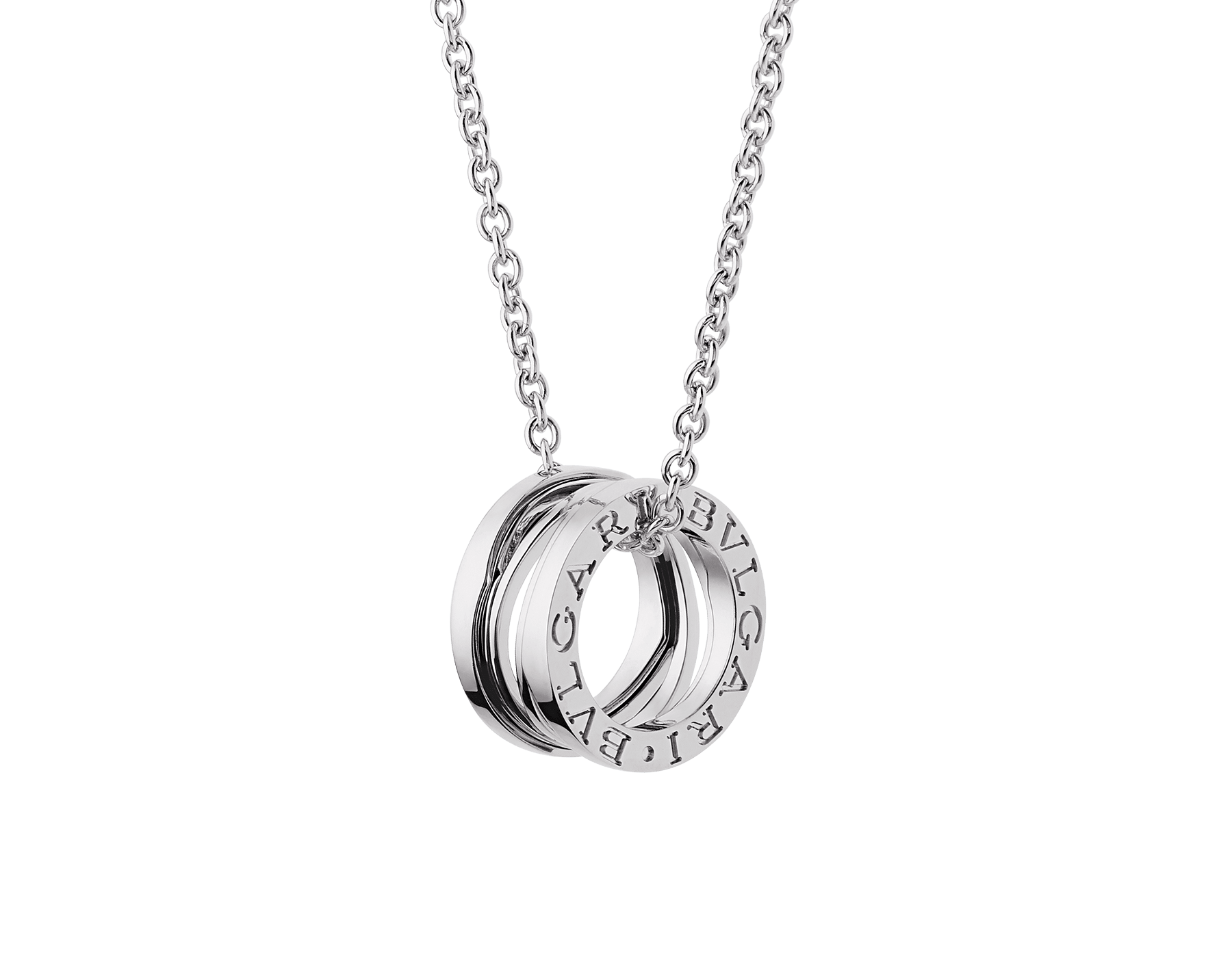 bvlgari white gold pendant