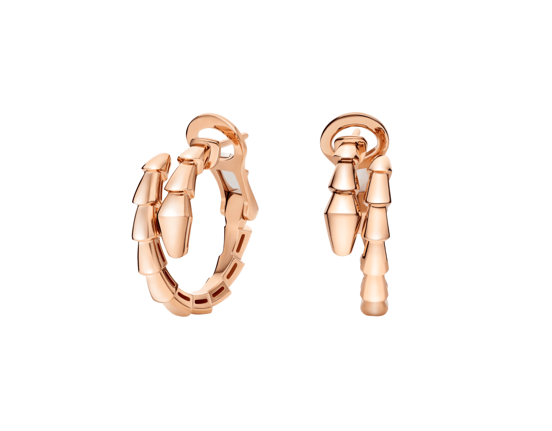 Serpenti Viper 18 kt rose gold earrings 361293 image 1