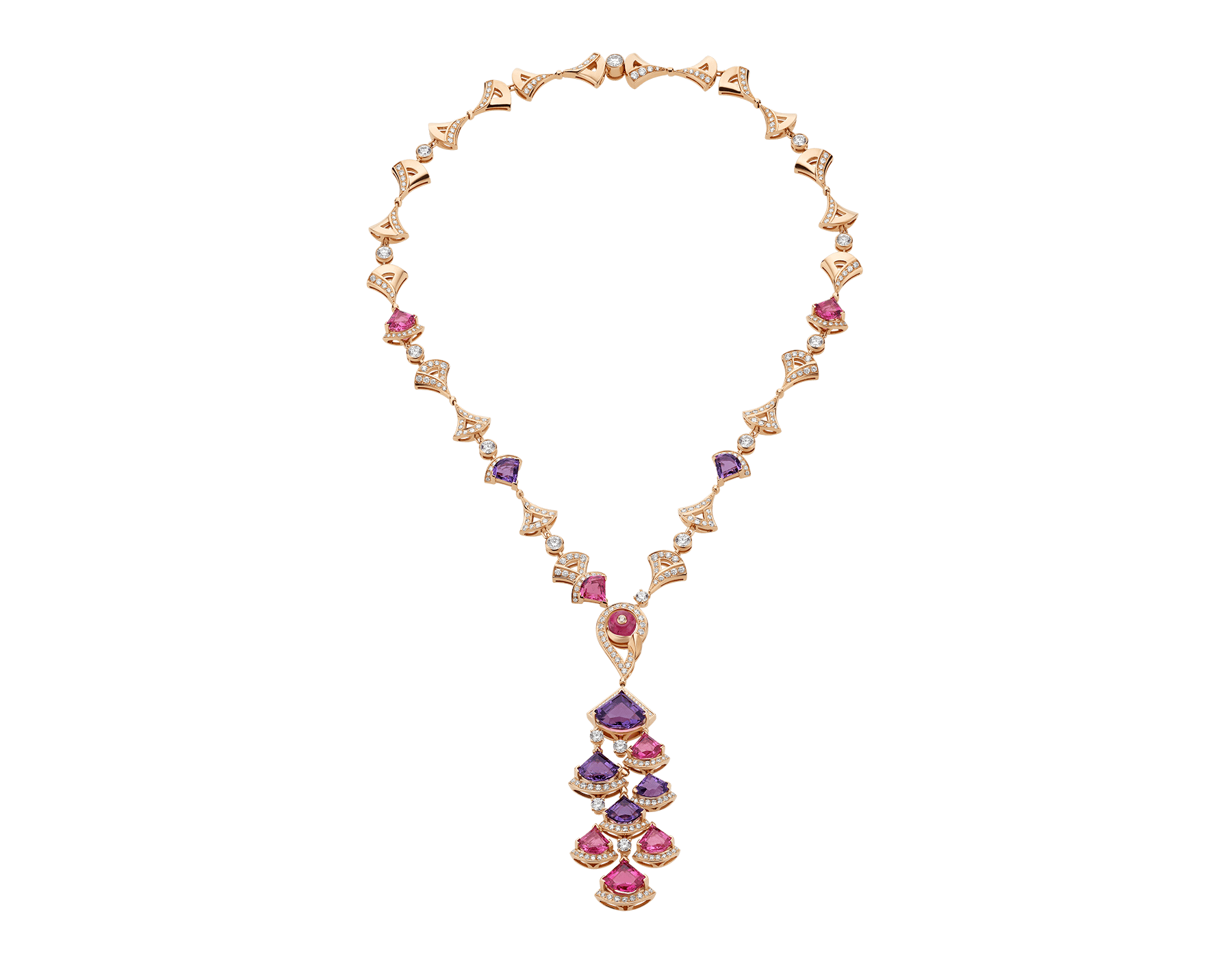 bulgari diva necklace pink gold