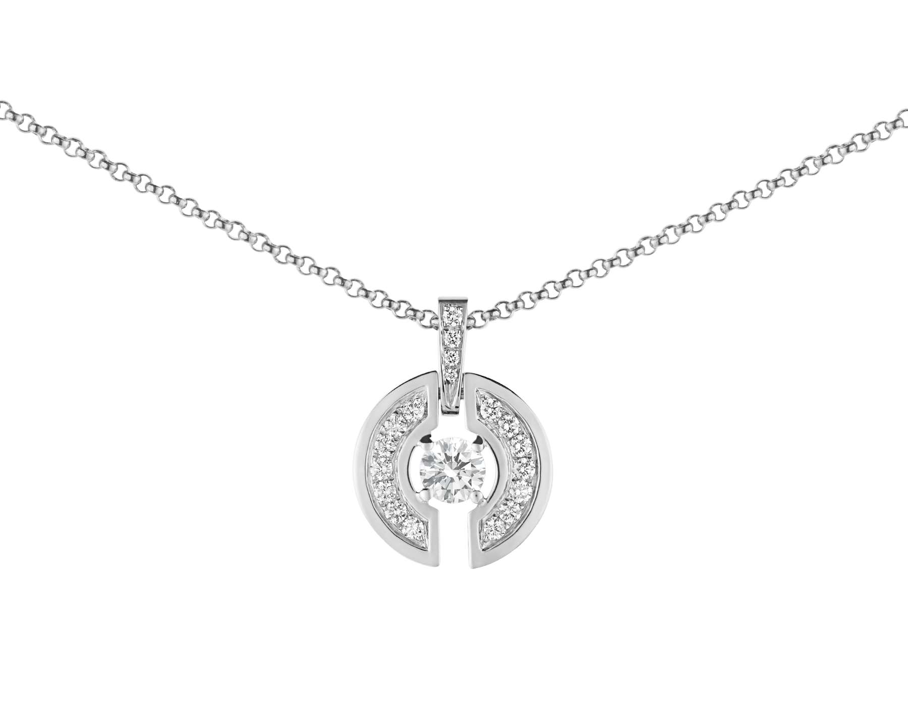 bvlgari parentesi diamond pendant