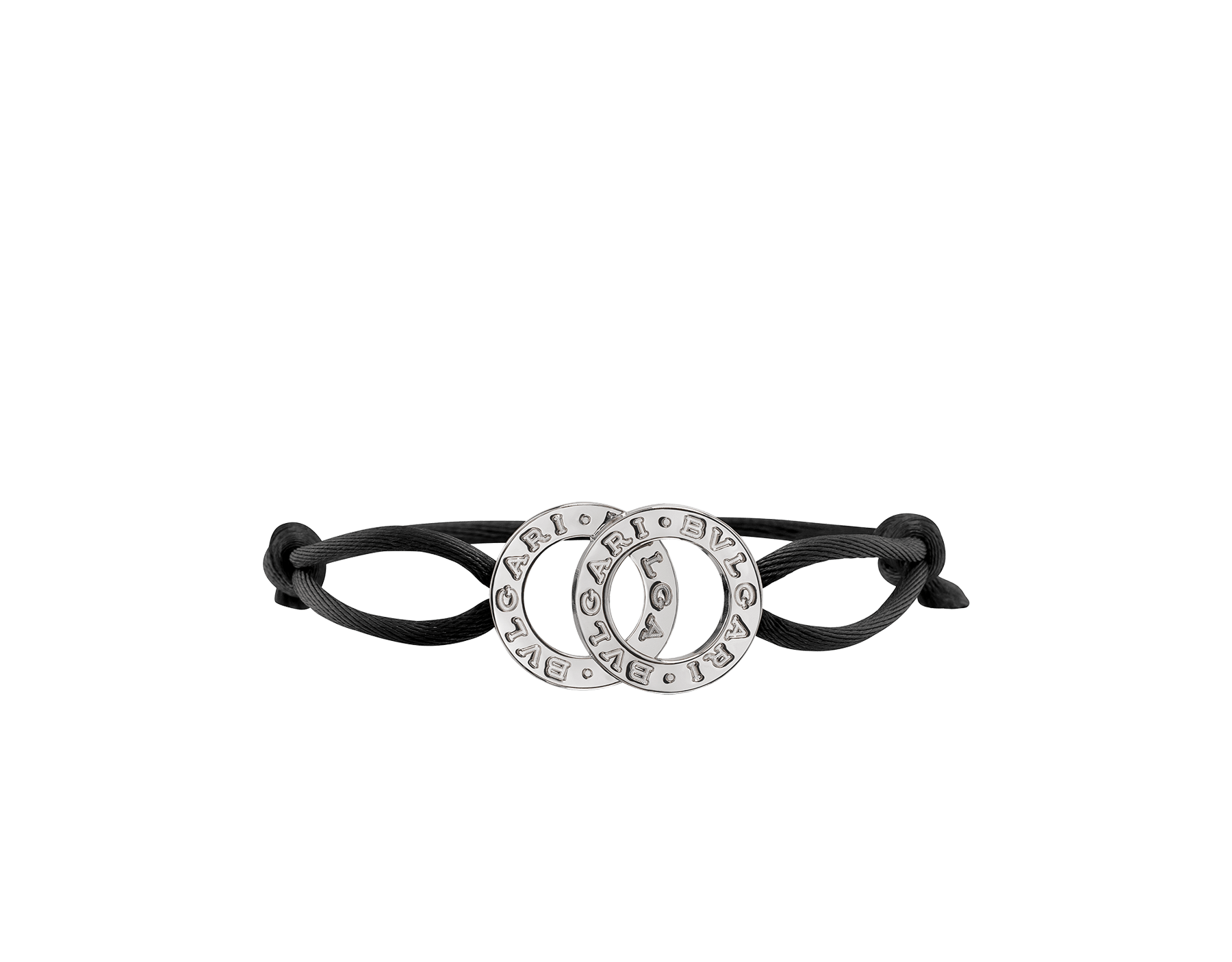 BVLGARI ブルガリ レザーブレスレット スターリングシルバーメインカラーレッド