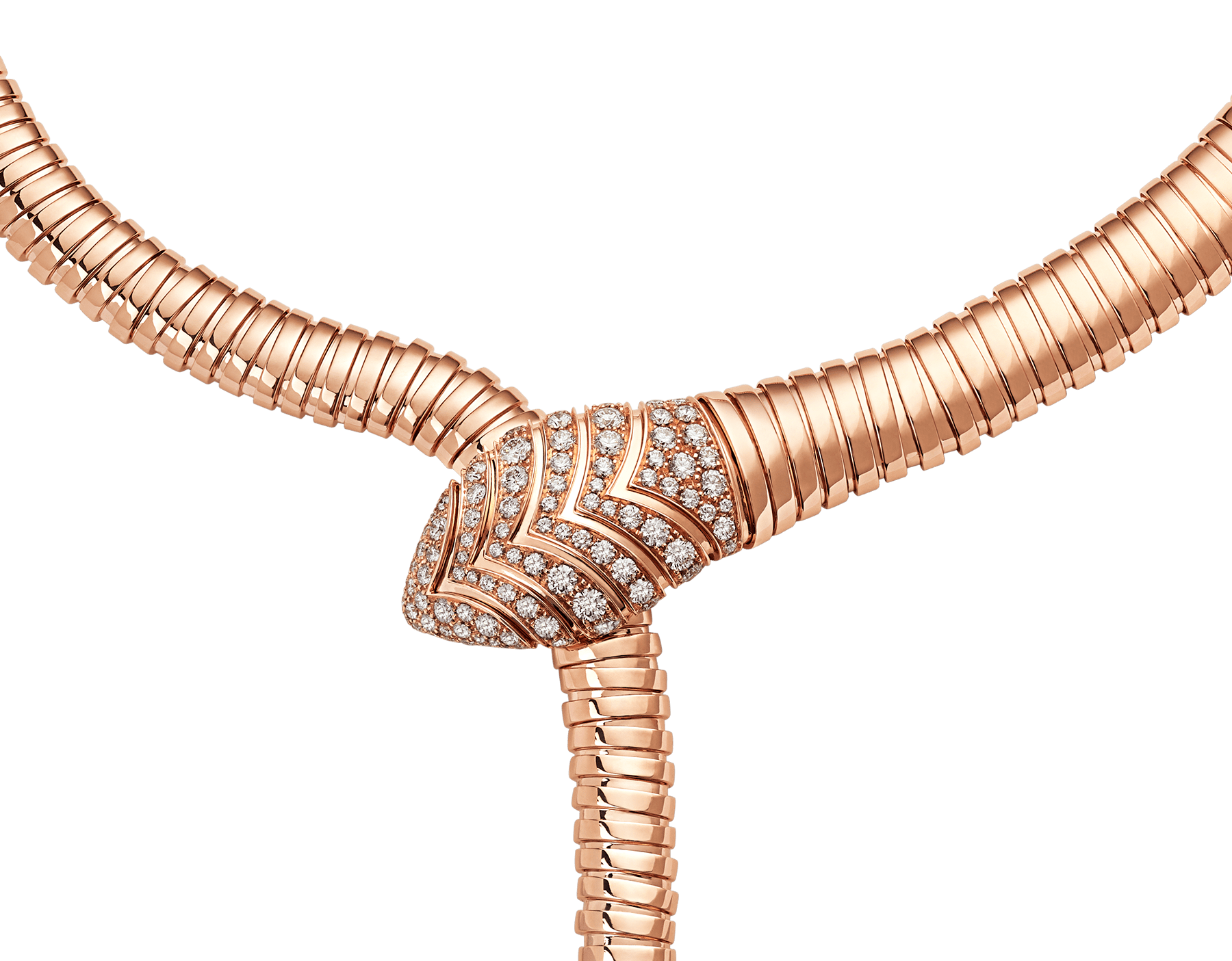 bulgari serpenti necklace rose gold