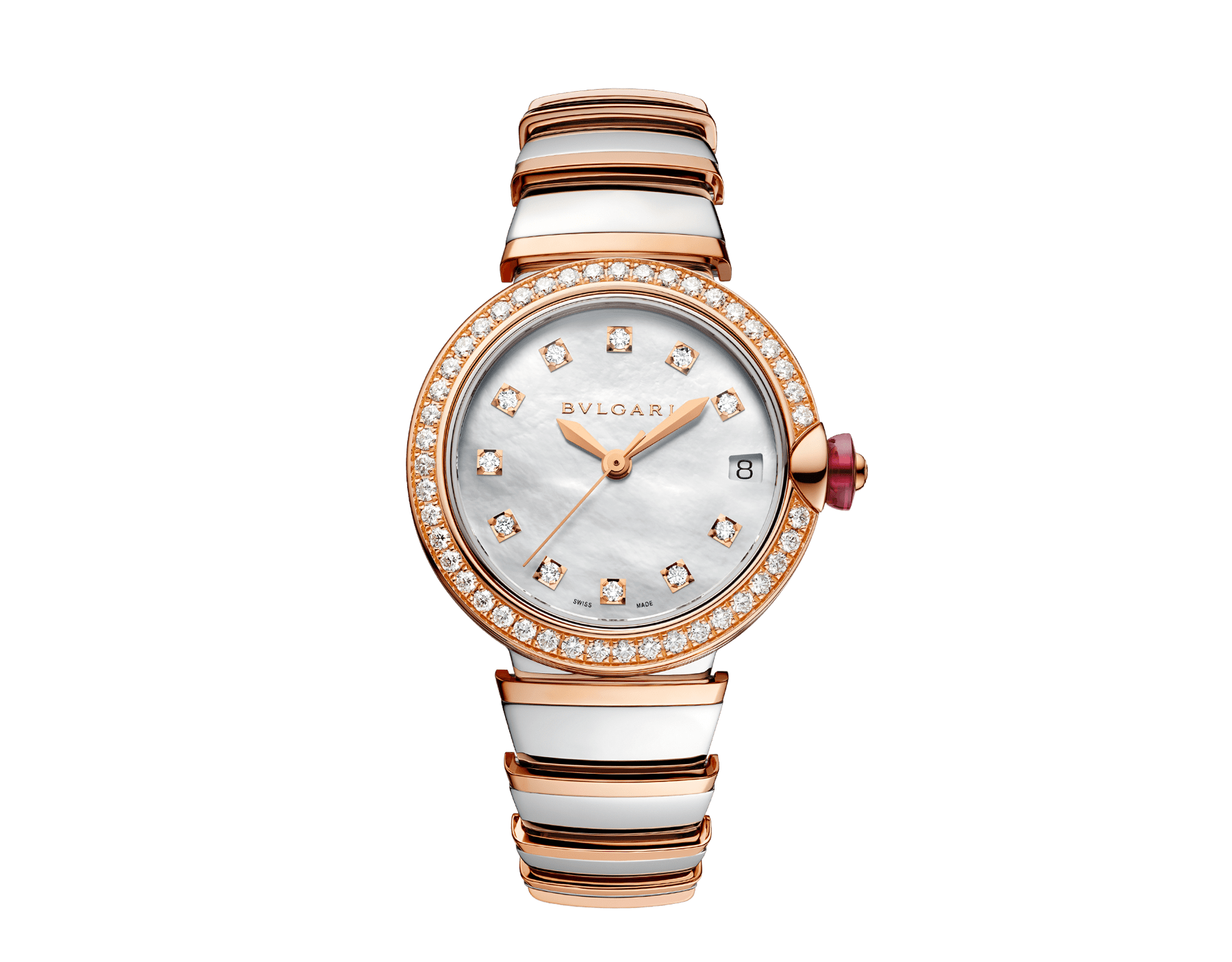 bulgari gold watch with diamonds