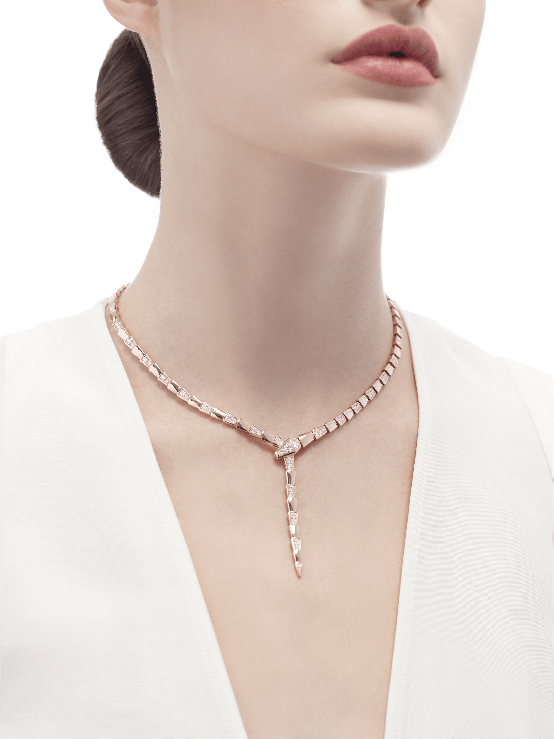 bulgari serpenti diamond necklace