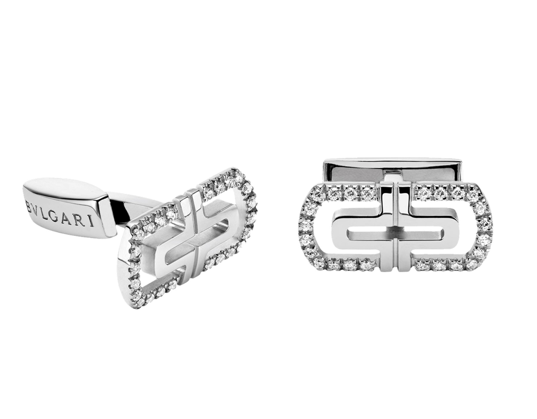 bulgari diamond cufflinks