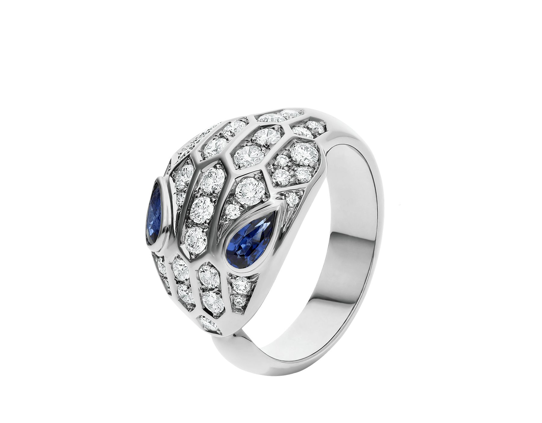 blue diamond ring by bvlgari