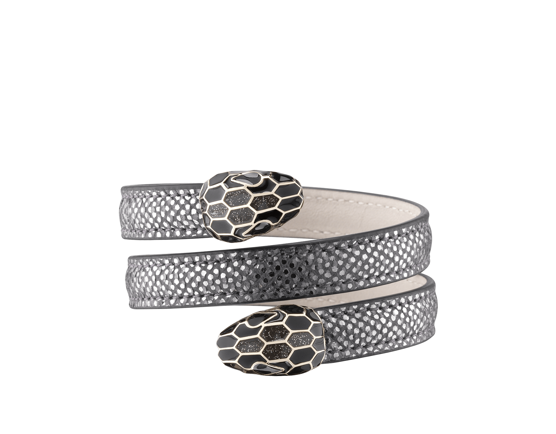 Serpenti Forever Leather Bracelet CleopatraMKCD BVLGARI
