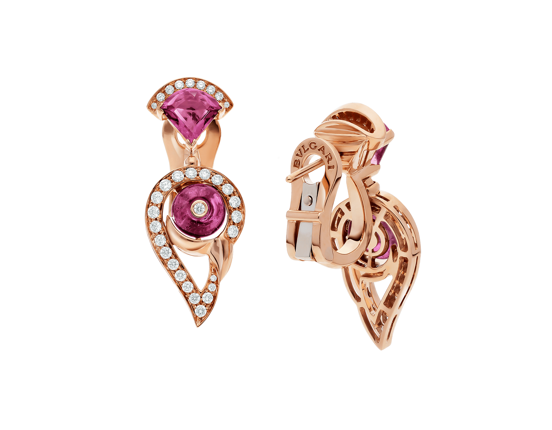 bulgari rubellite earrings