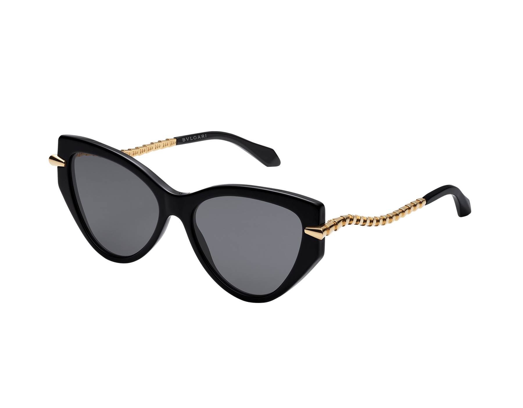 Serpenti Viper cat-eye acetate sunglasses with gold-finished temples 904262 image 1
