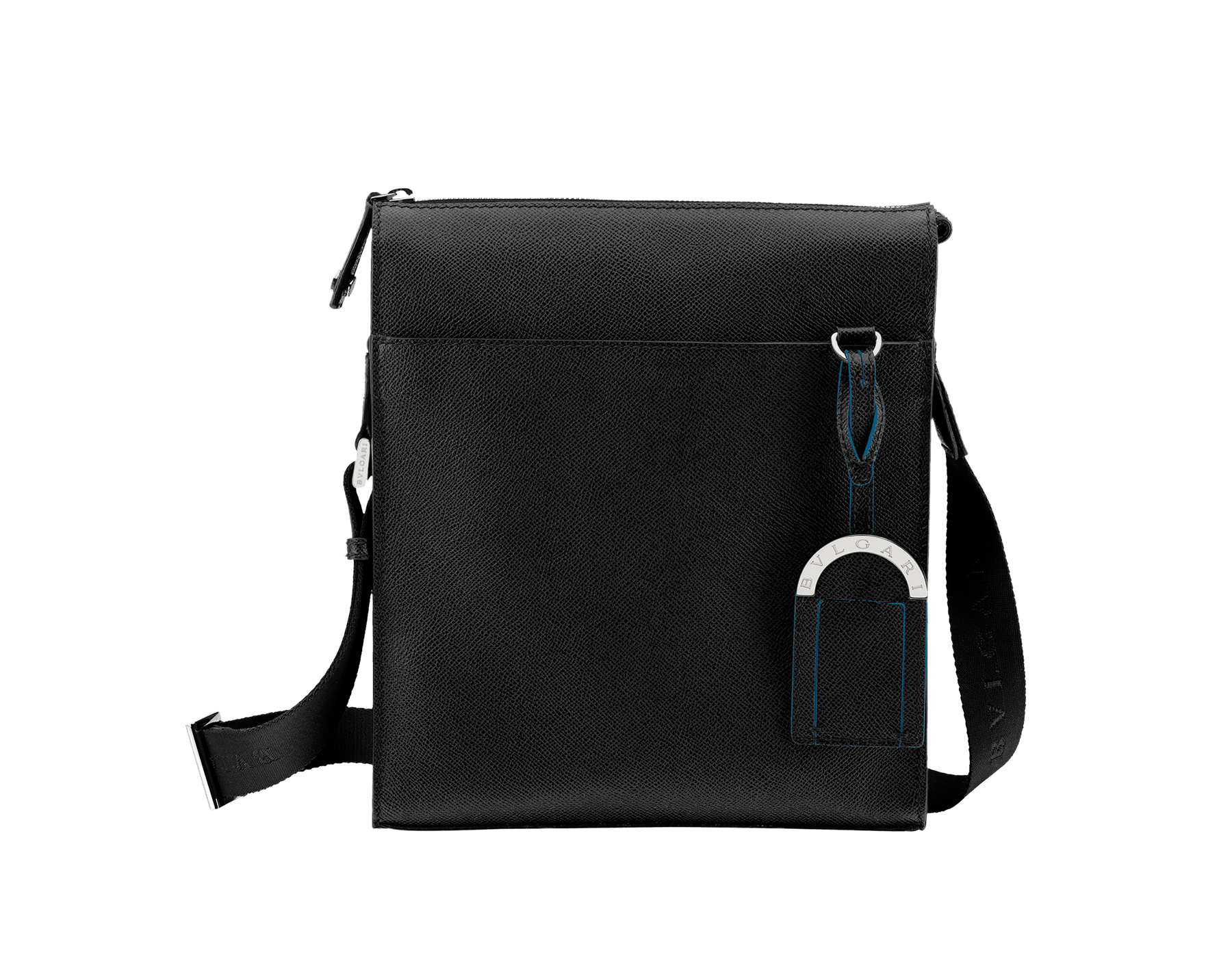 bvlgari black leather bag