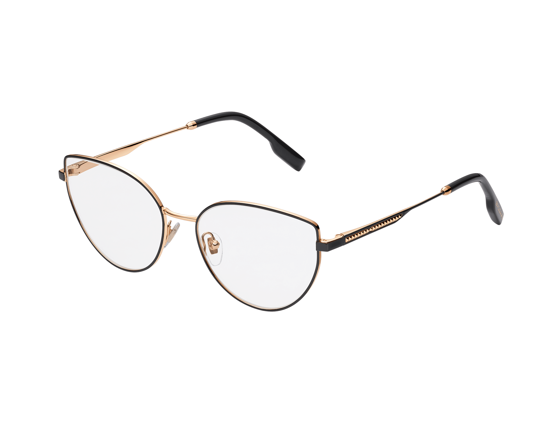 B.zero1 "rock" cat-eye metal glasses with blue light filter lenses 904151 image 1