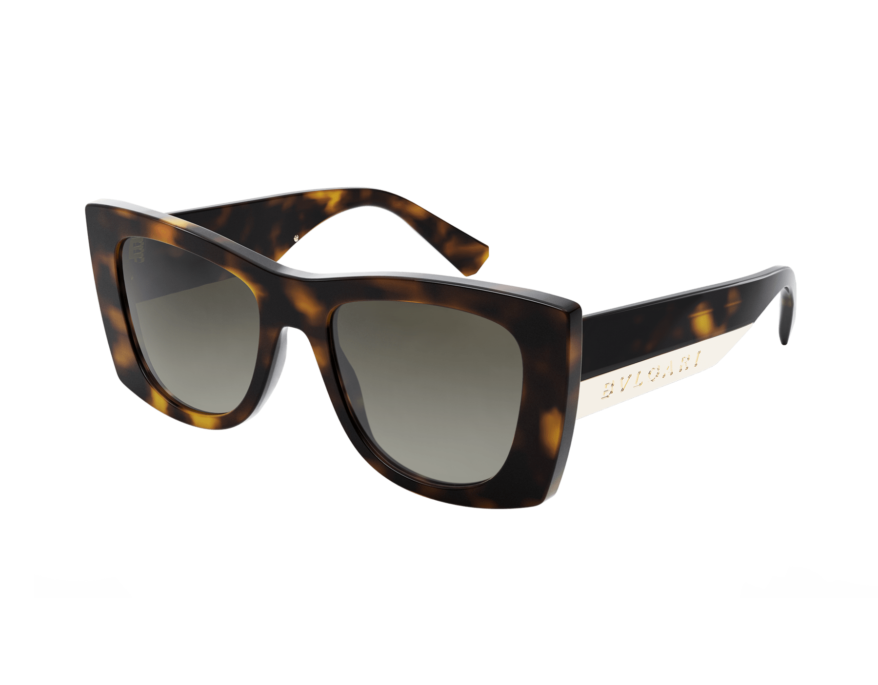 Bvlgari Roma Sonnenbrille in Schmetterlingsform aus Azetat mit Metalllogo an den Bügeln BV40038I image 1