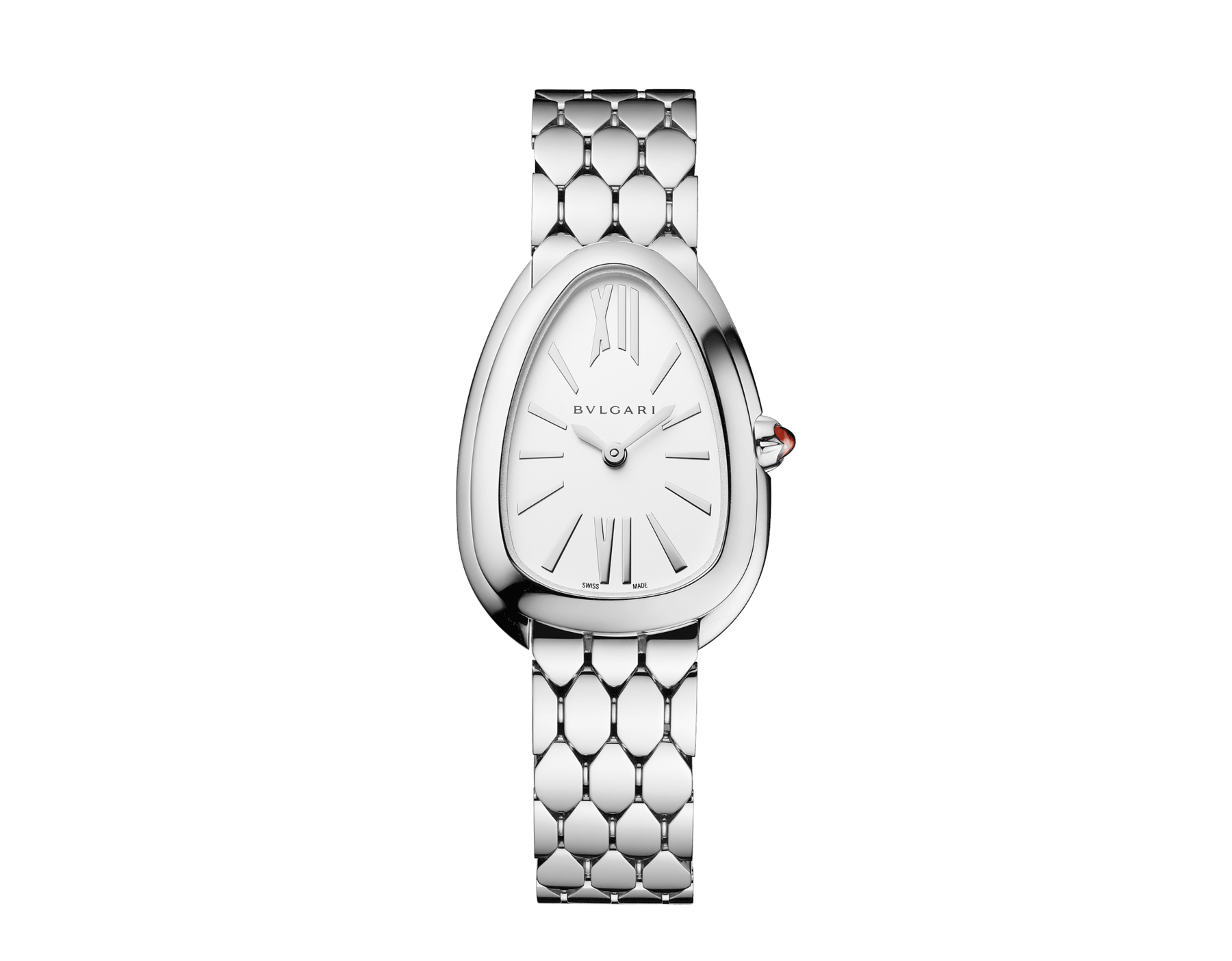 Orologio Serpenti Seduttori con cassa e bracciale in acciaio inossidabile e quadrante opalino argento. 103937 image 1