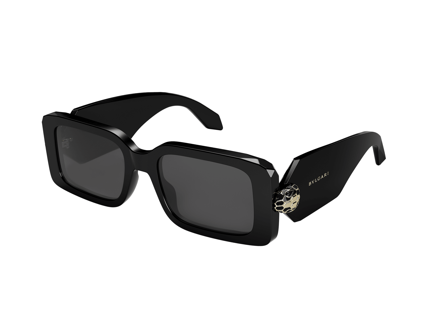 Serpenti Forever 方形醋酸纖維太陽眼鏡，鏡腳飾以琺瑯蛇頭。 904359 image 1