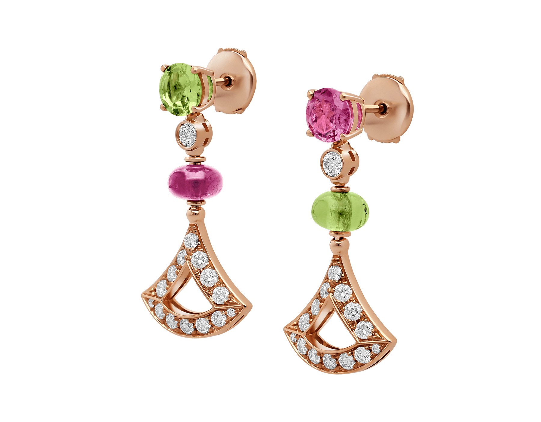 bulgari colored earrings