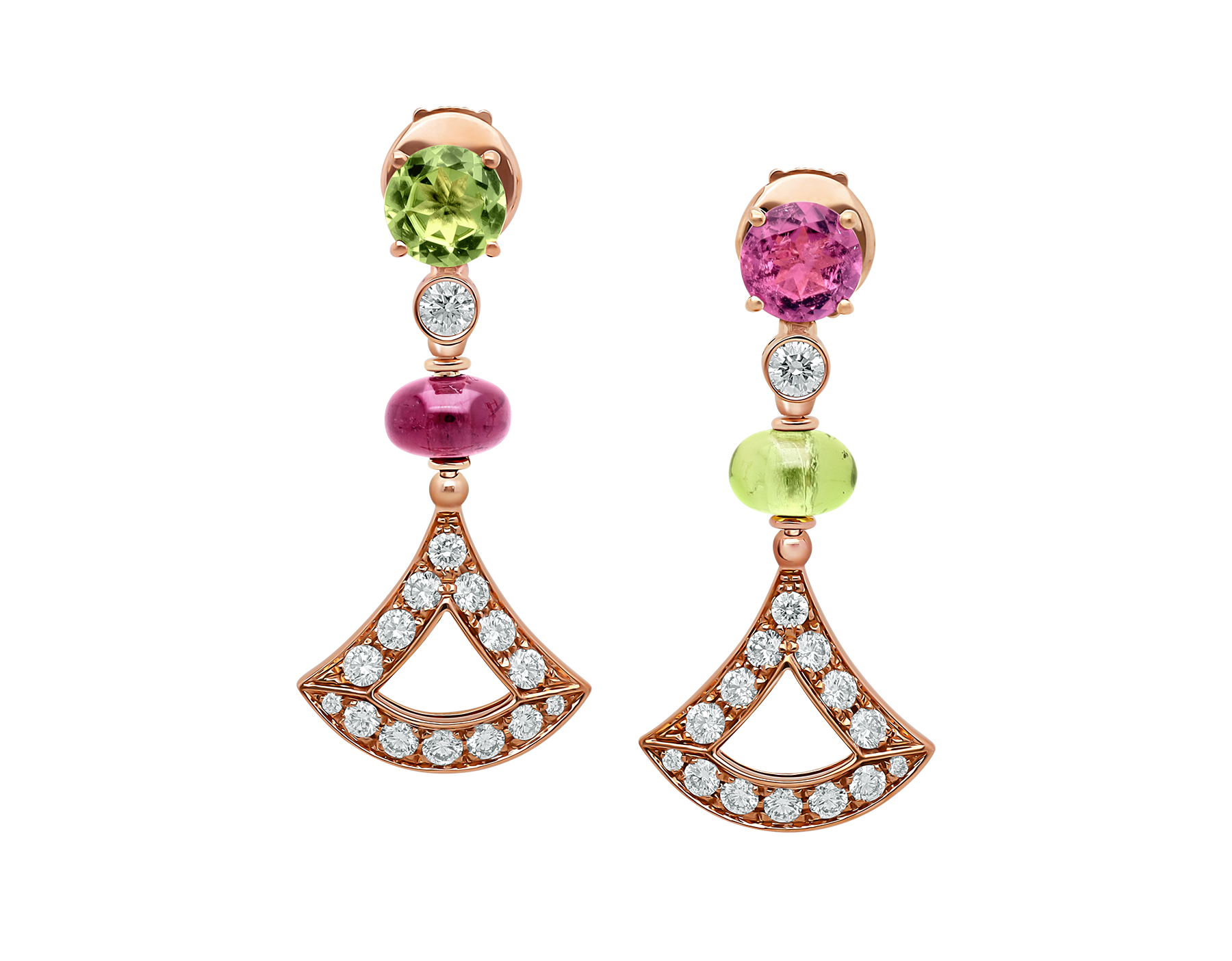 bulgari diva pave diamond earrings