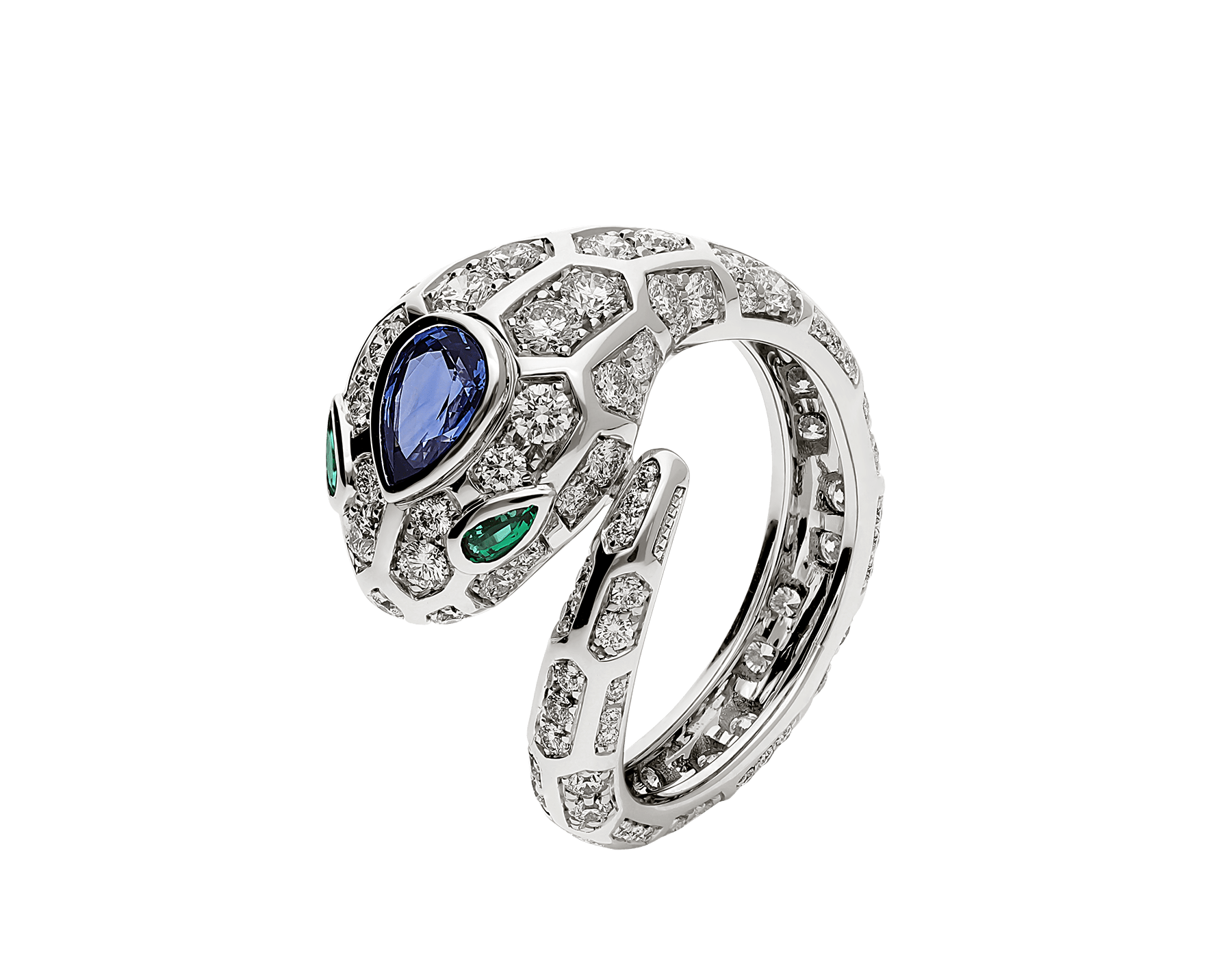 blue diamond ring by bvlgari