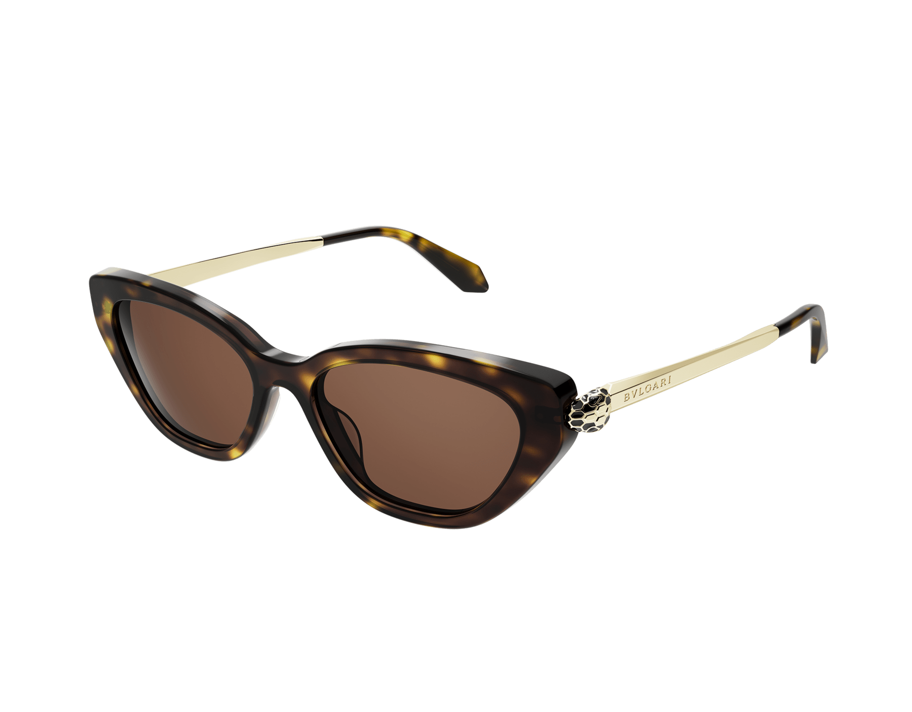 Serpenti Forever 橢圓形金屬太陽眼鏡，飾以琺瑯蛇頭元素。 904438 image 1