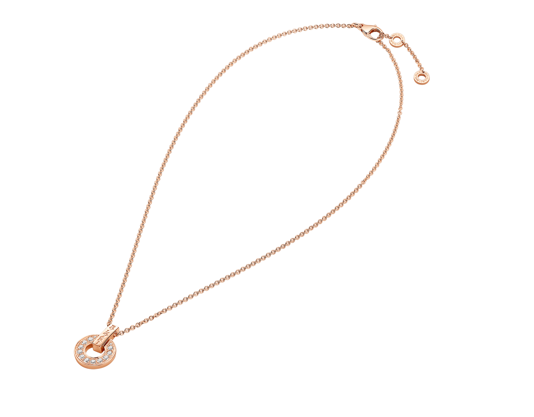 bvlgari 18k rose gold necklace