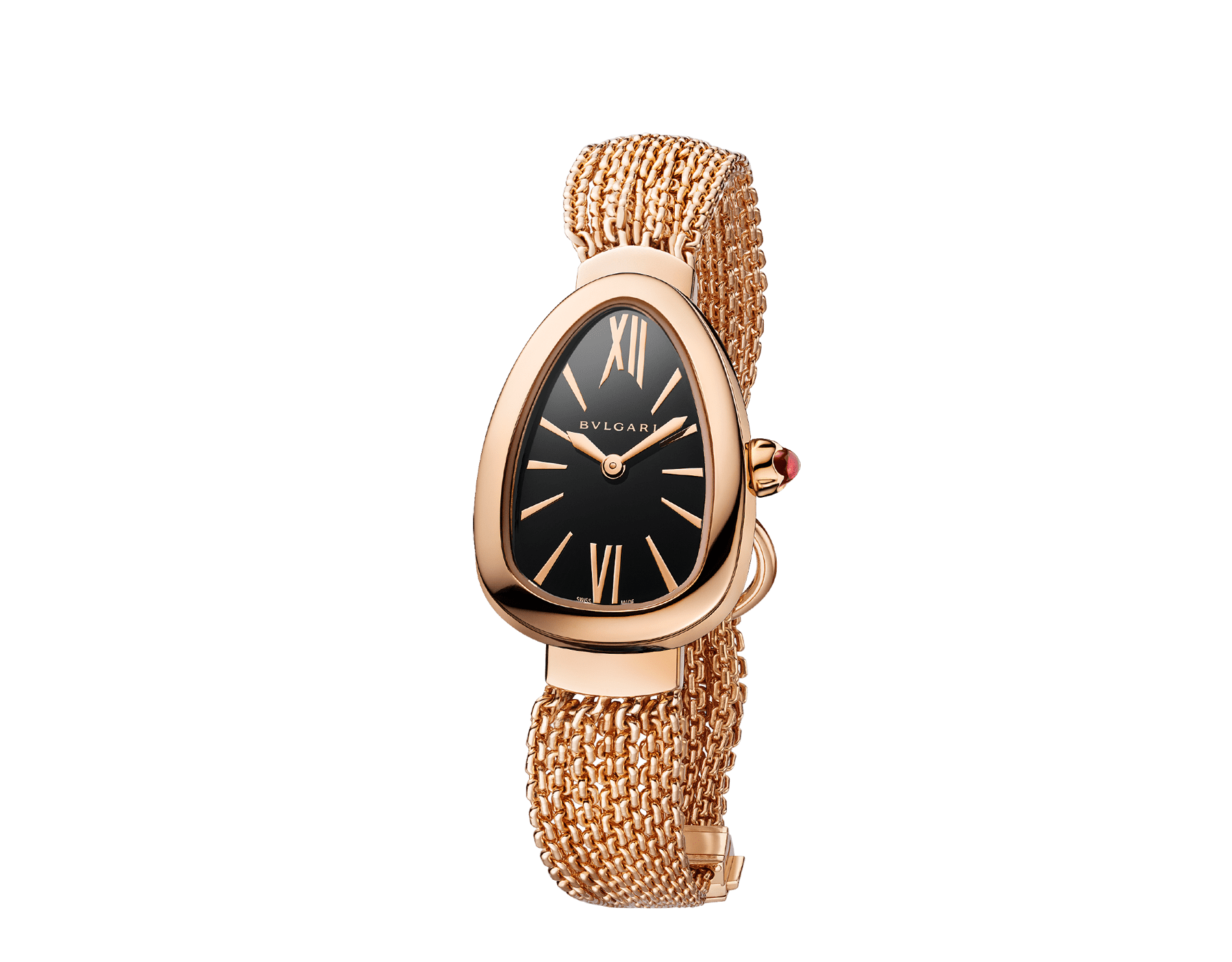 bulgari gold chain watch