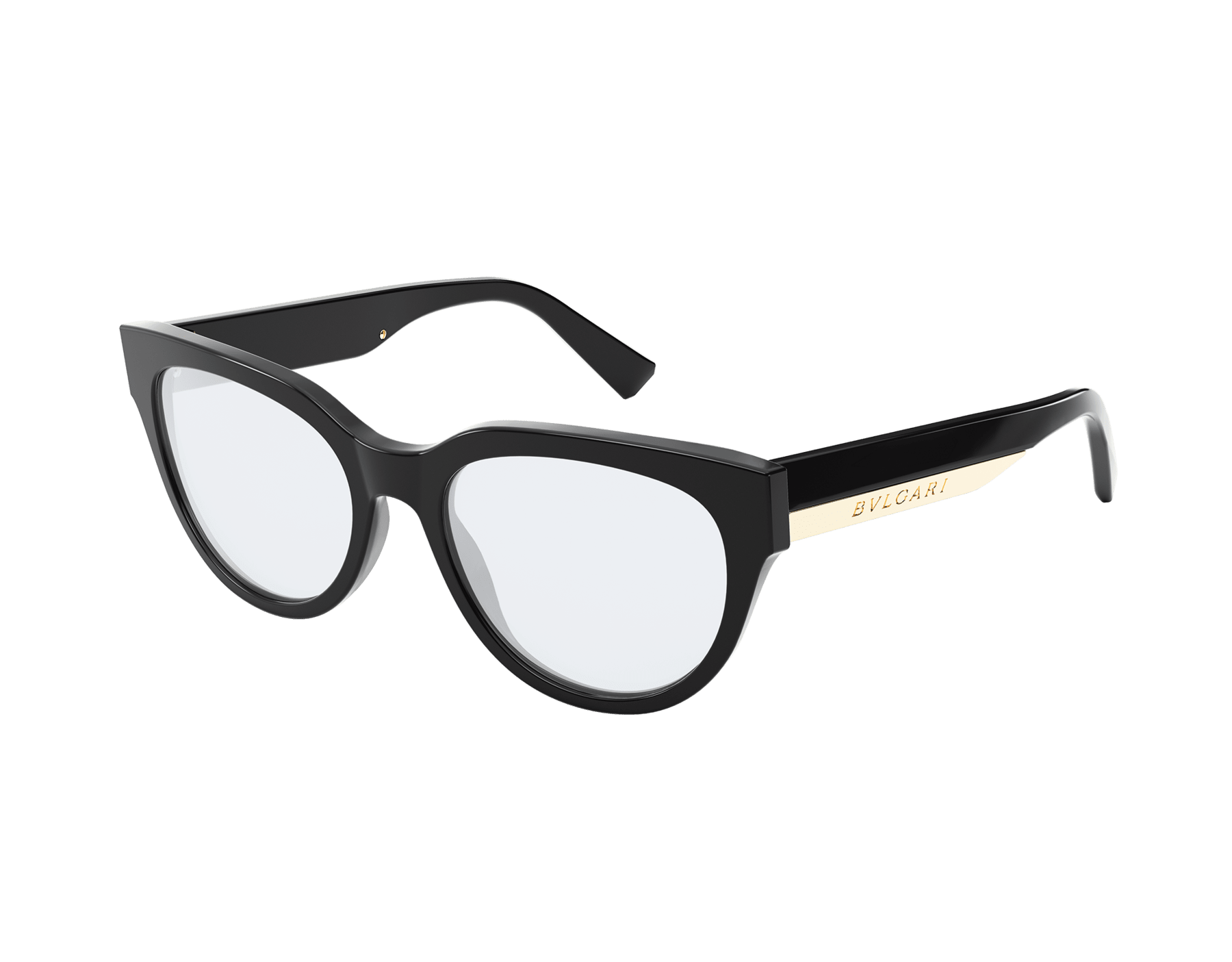 Bvlgari Roma butterfly acetate glasses with metal logo on the temples and blue light filter lenses 904334 image 1