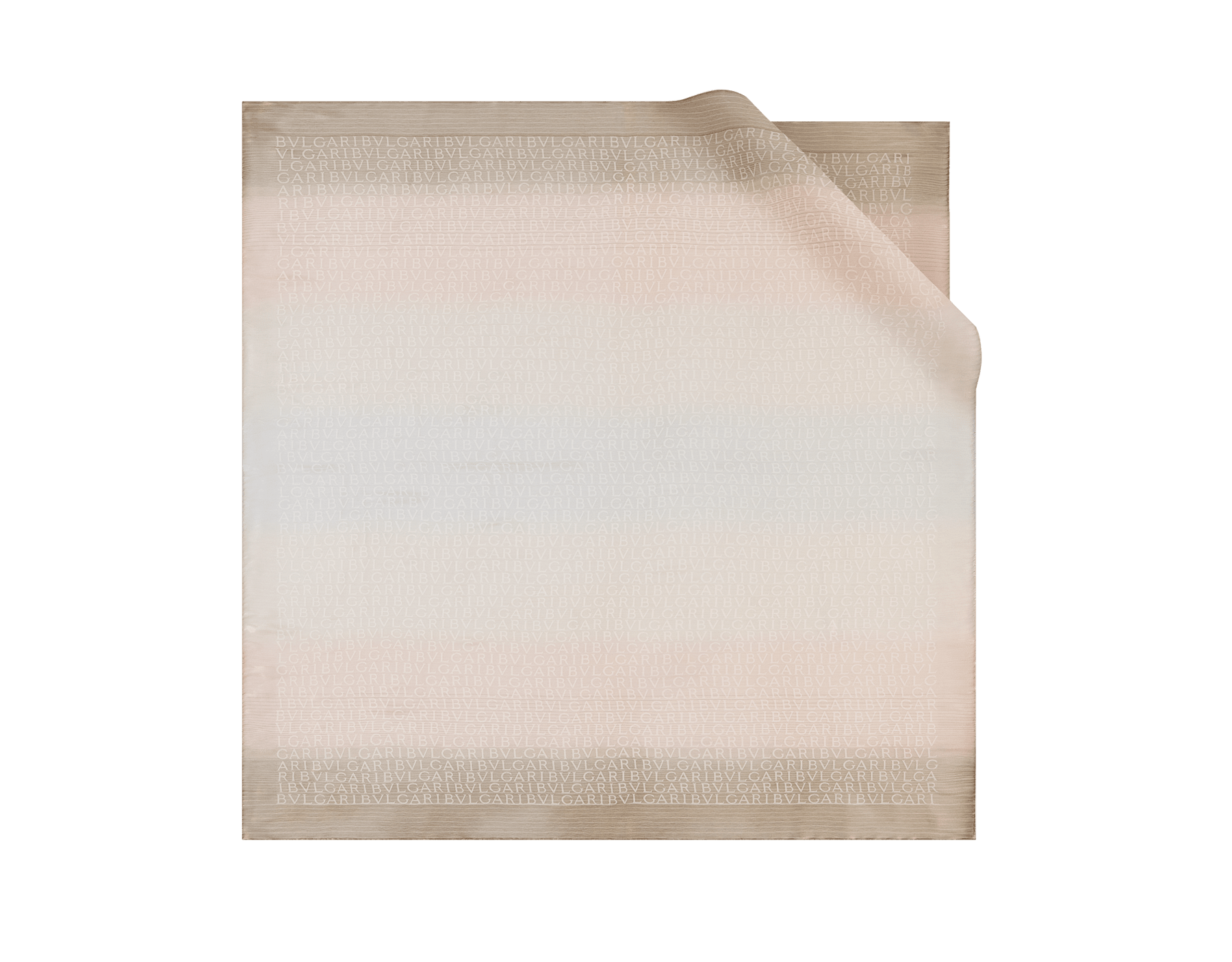 Lettere Maxi Degradé scarf in fine light pink silk. Made of 100% silk. 246426 image 1