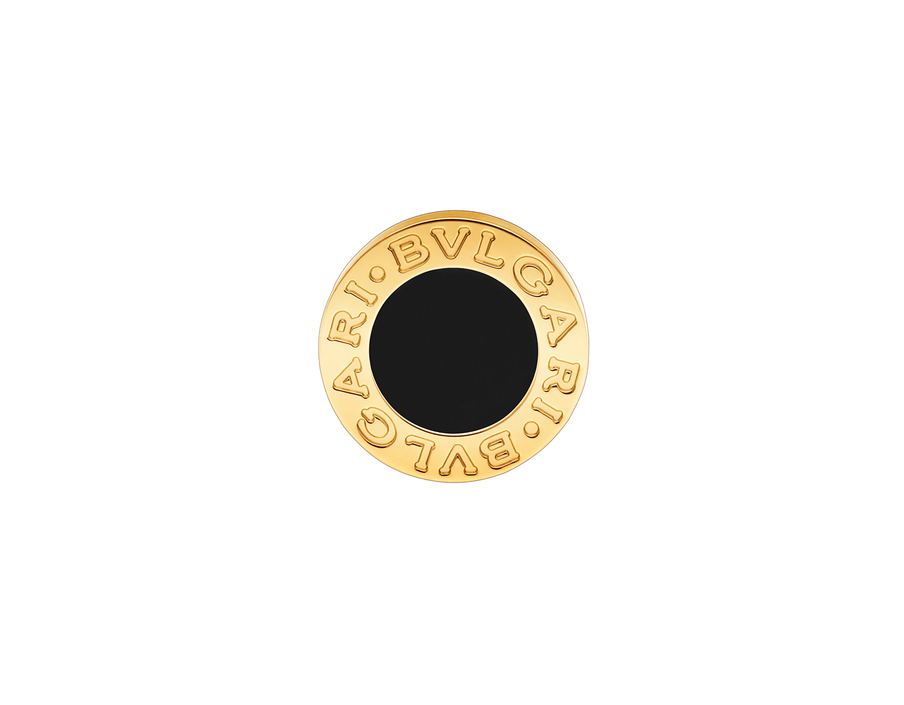 Bvlgari Bvlgari 18 kt yellow gold single stud earring with onyx insert 361649 image 1