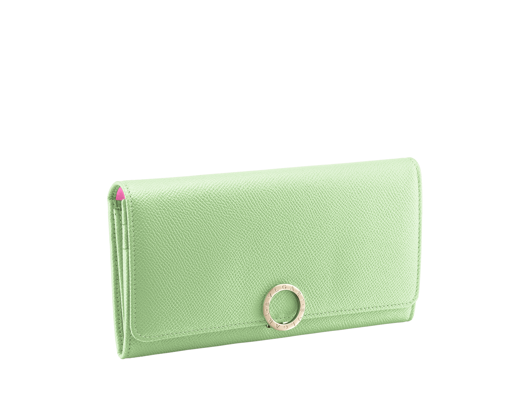 おしゃれなレディースブランドの緑の財布はBVLGARIのブルガリ・ブルガリ ラージウォレットです