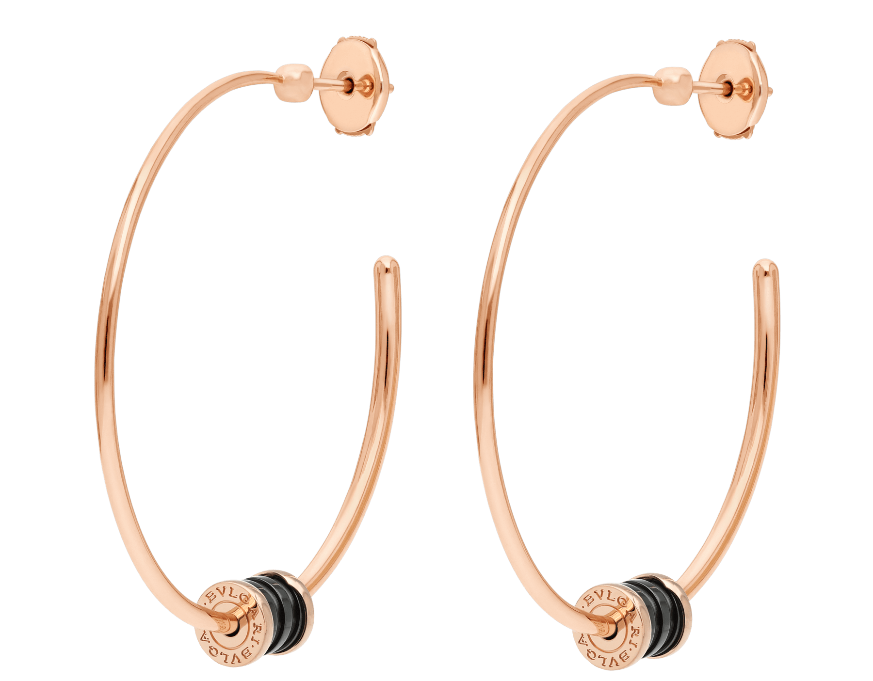 bulgari large hoop earrings