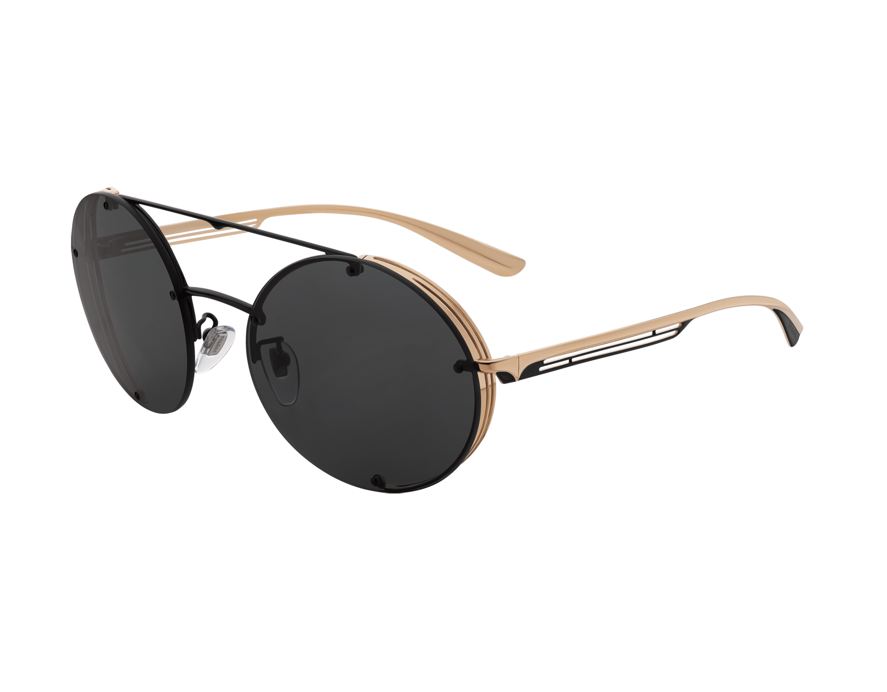 bvlgari rose gold aviator sunglasses