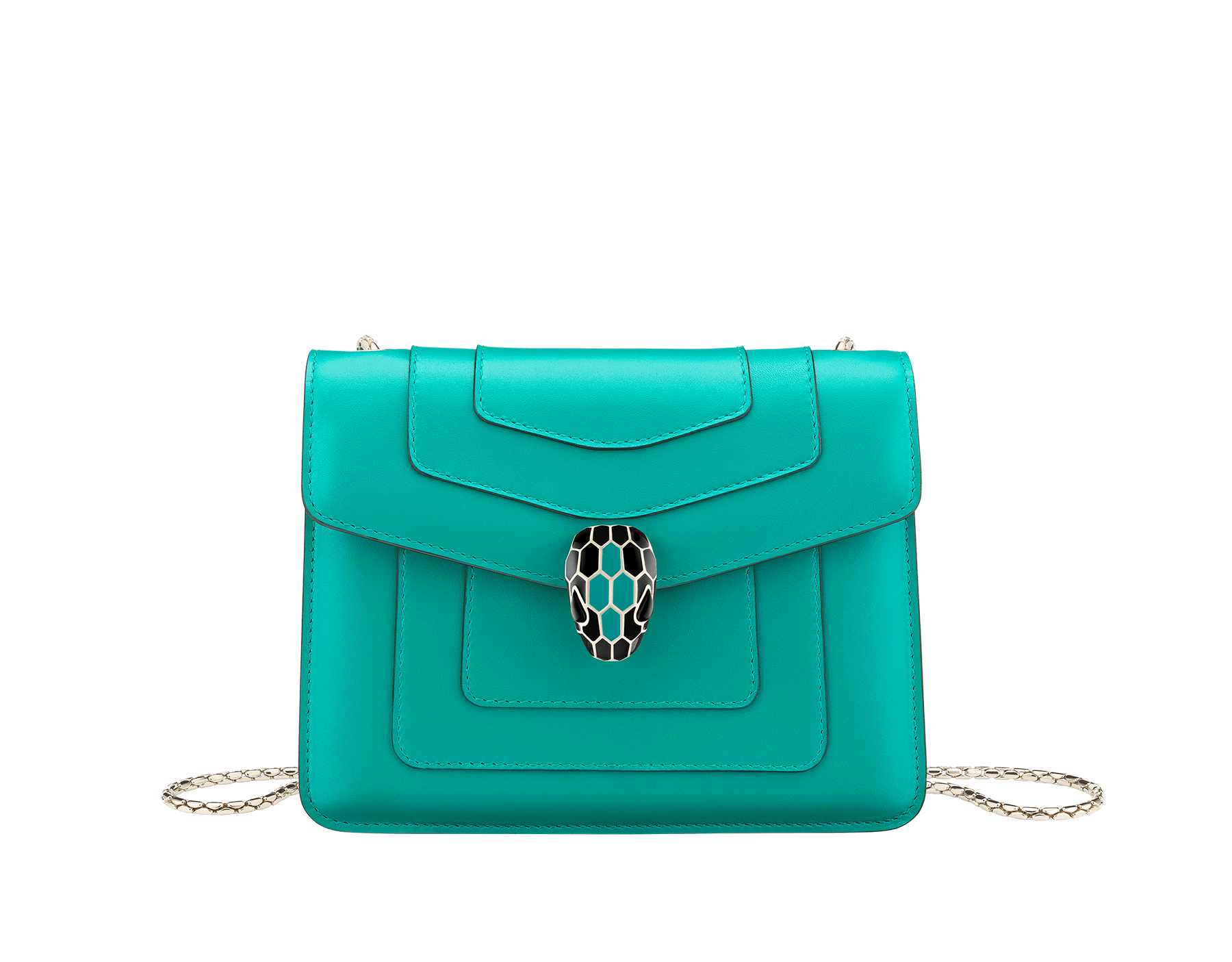 bvlgari serpenti forever leather shoulder bag