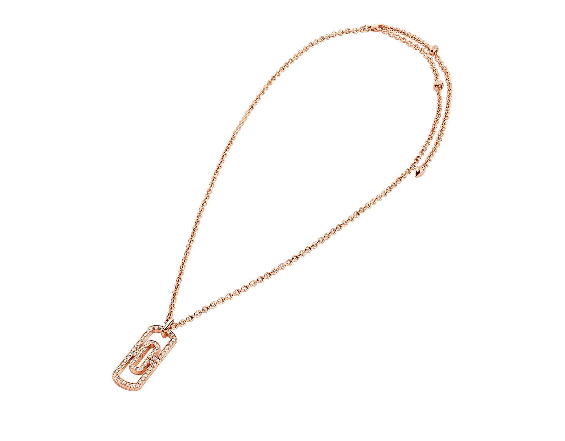 bvlgari parentesi necklace rose gold