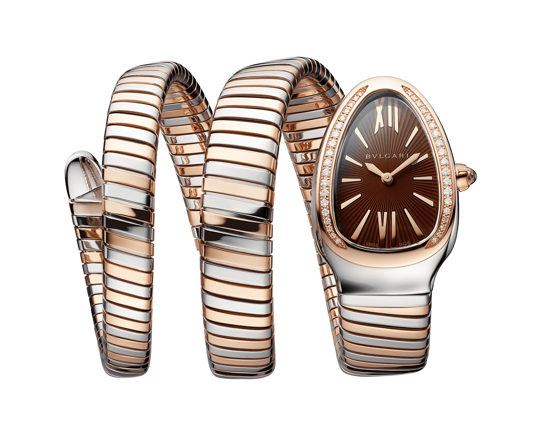 bulgari snake gold watch