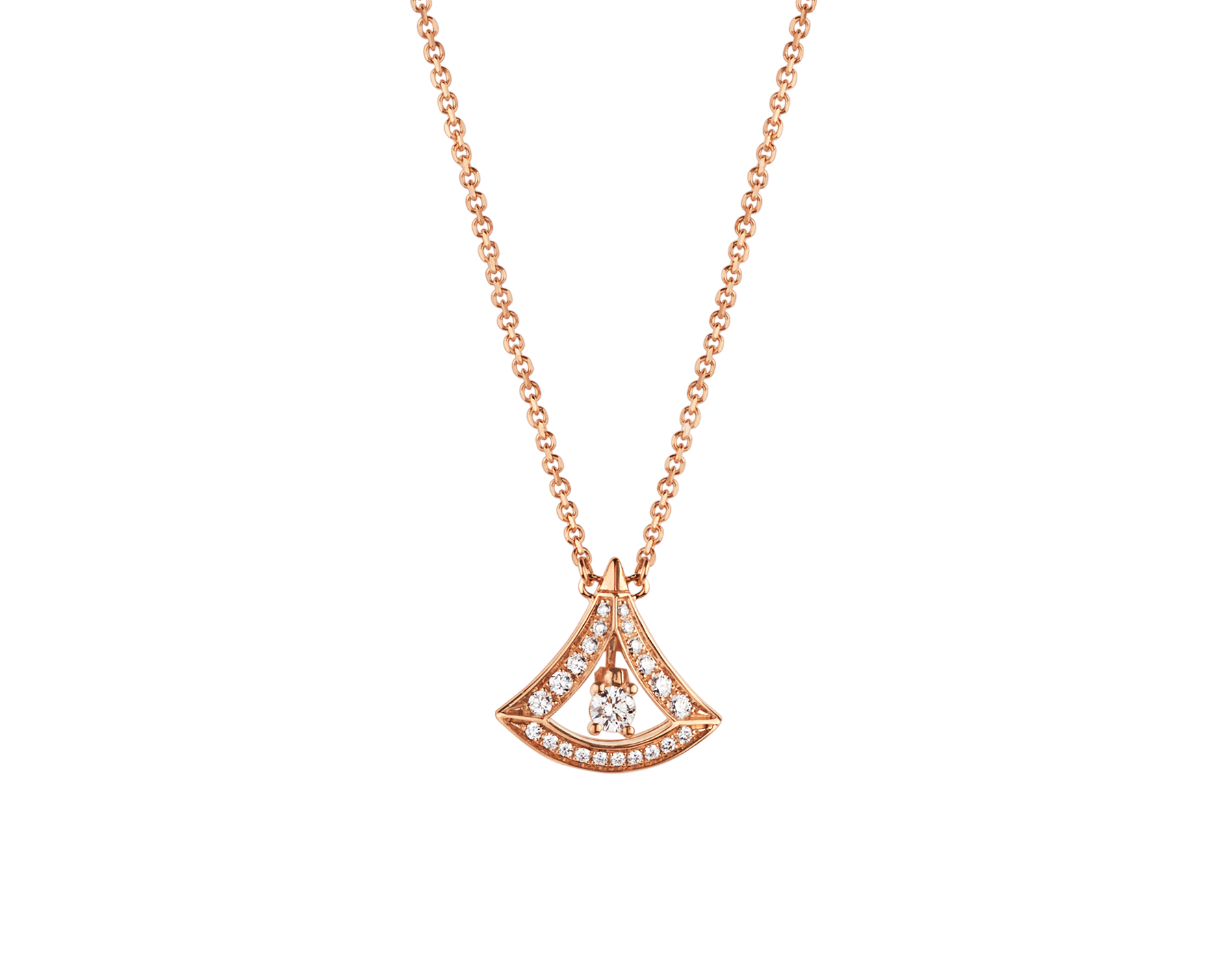 Bvlgari Divas Dream Diamond Rose Gold Necklace