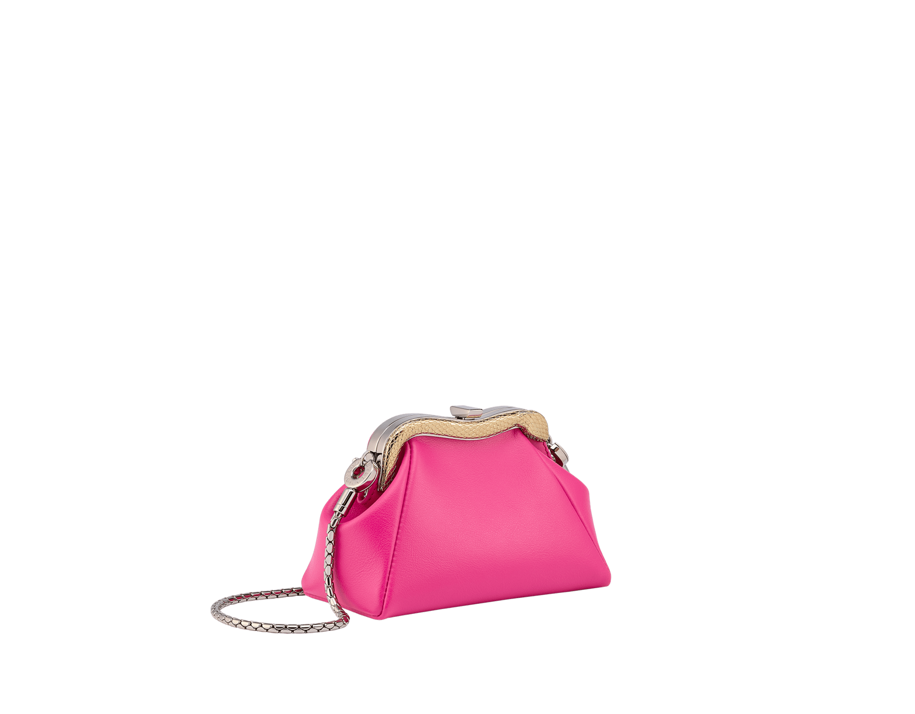 One Stud Nappa Micro Bag With Chain for Woman in Green