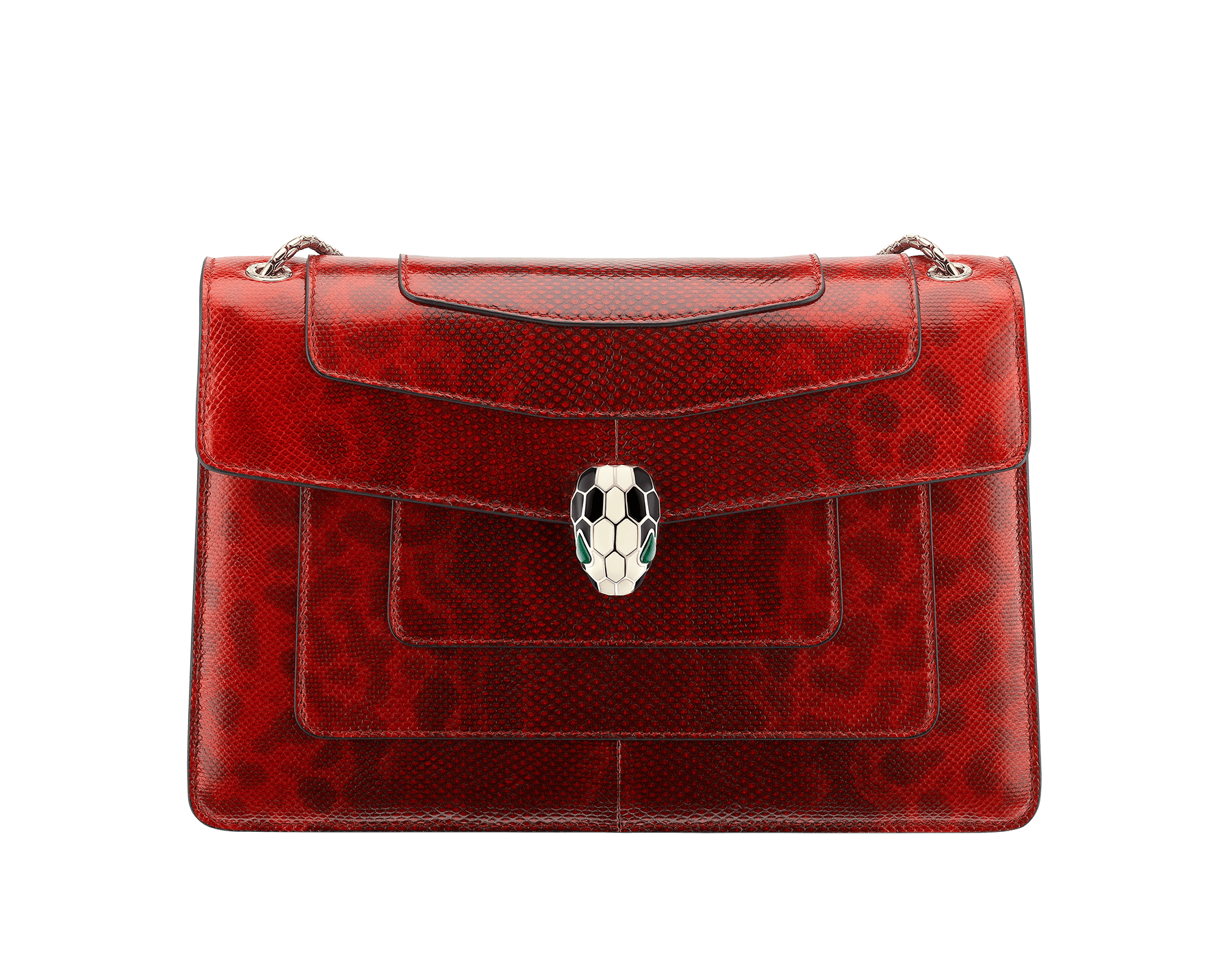 bulgari serpenti forever leather shoulder bag