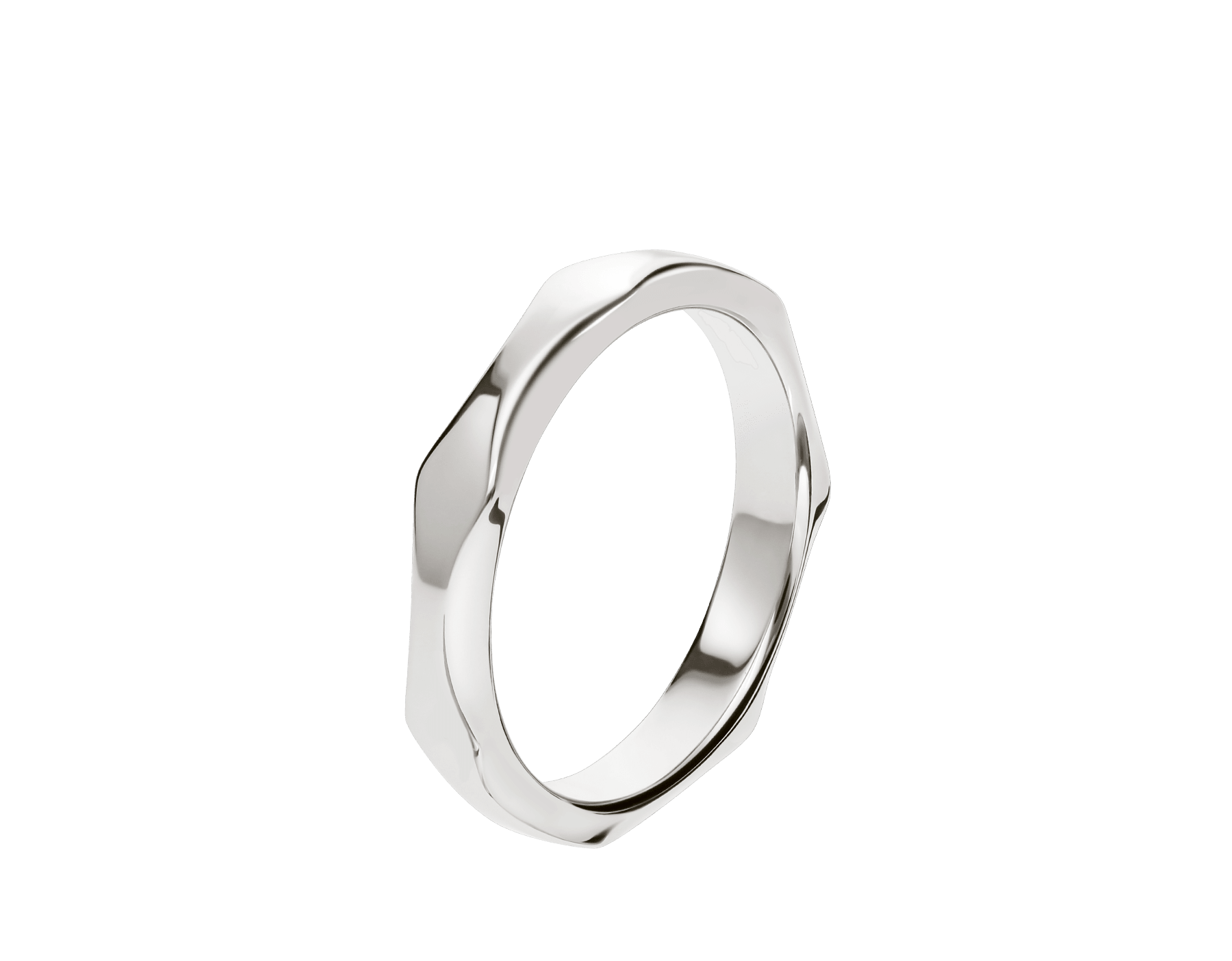 Infinito Platinum Wedding Band 351909 Bvlgari