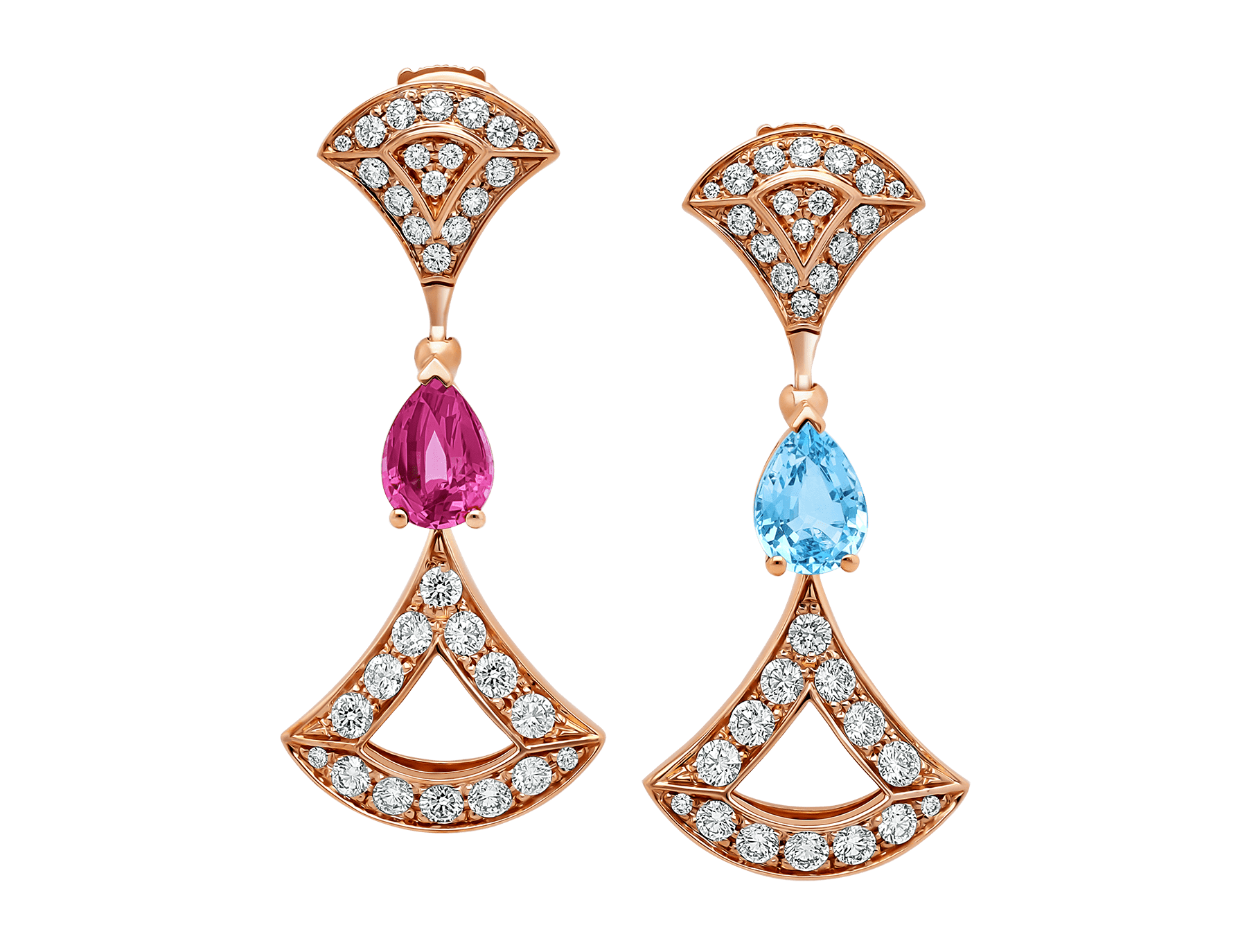 bulgari diva pave diamond earrings