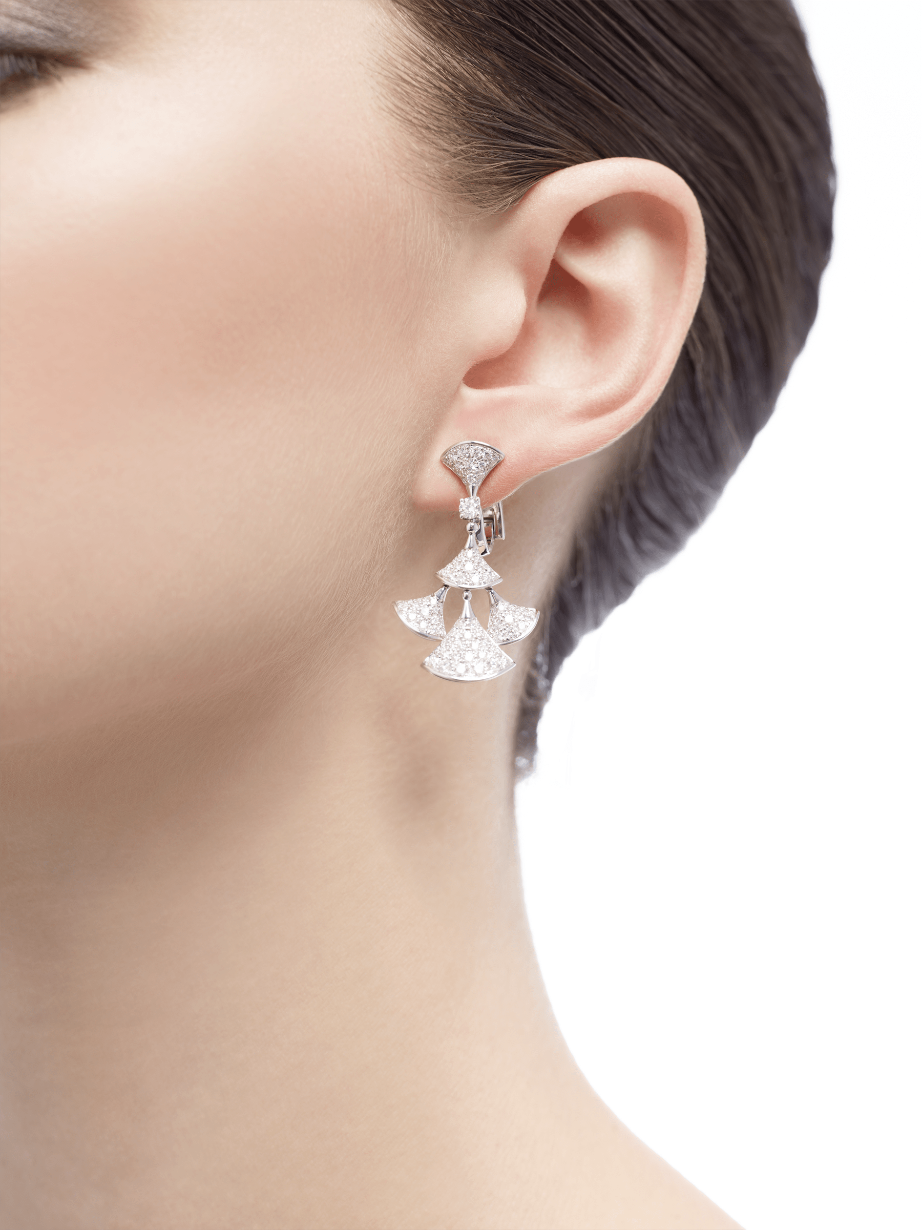 bulgari earrings white gold