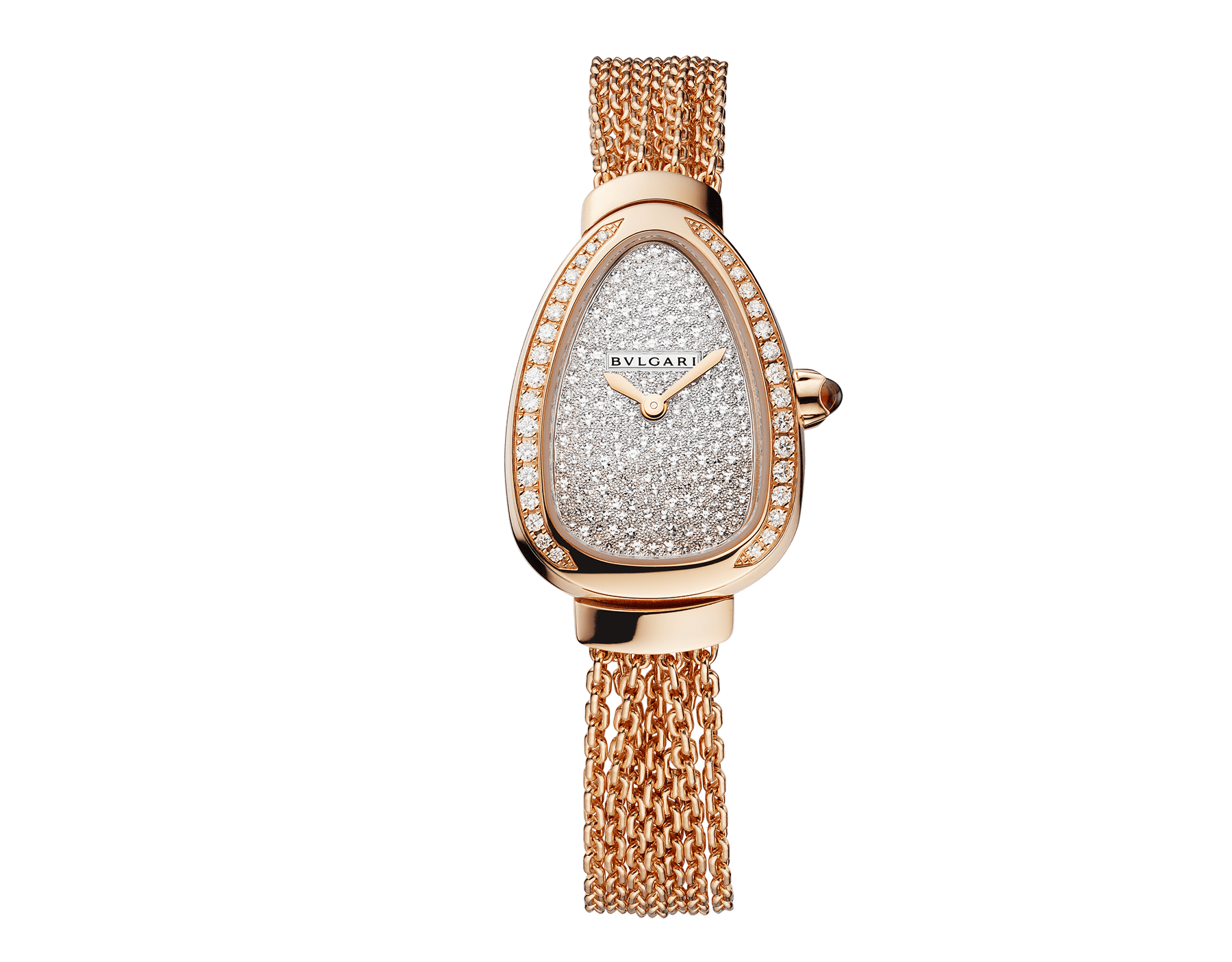 bulgari gold chain watch