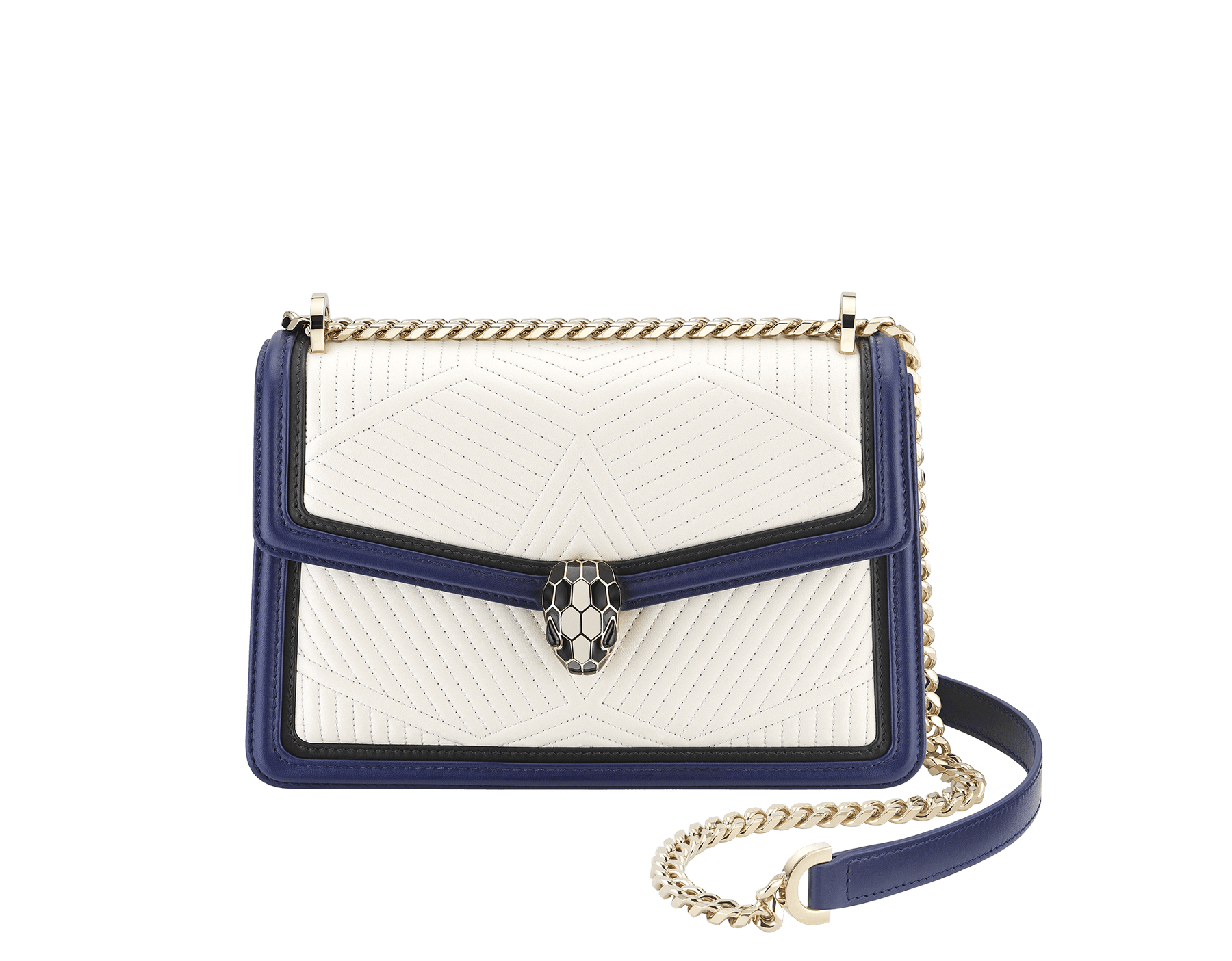 Blue & White Diamond Blast Bag