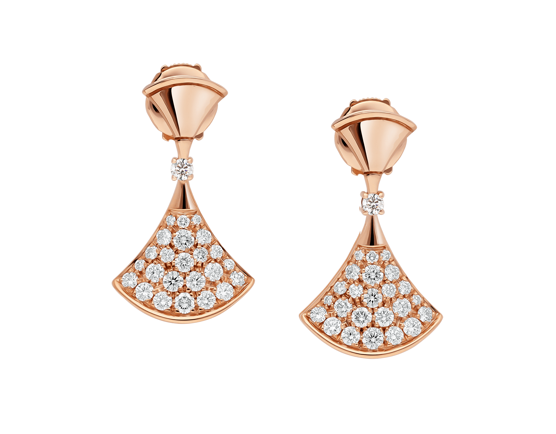 bulgari diva pave diamond earrings