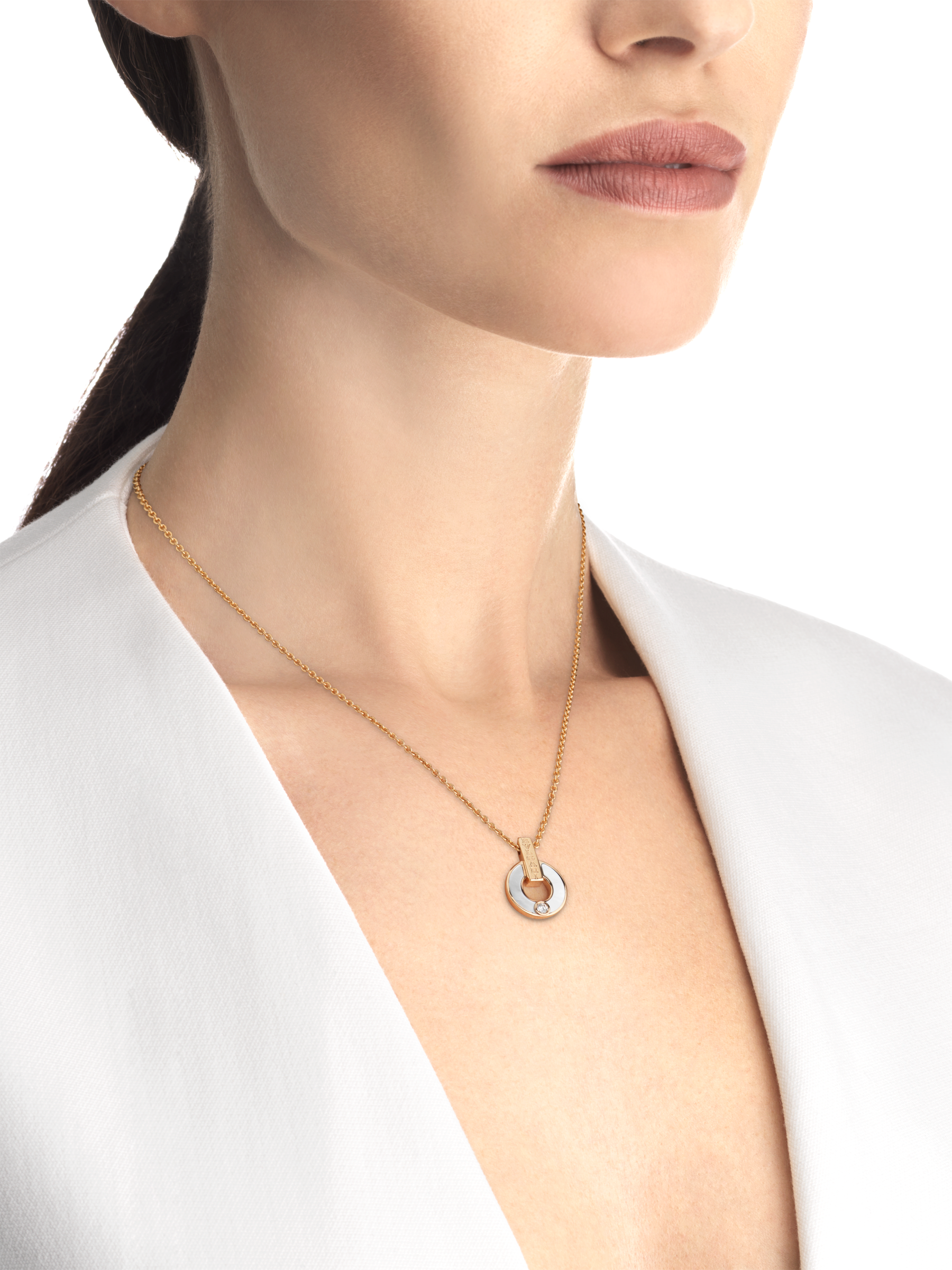 bvlgari necklace mother of pearl