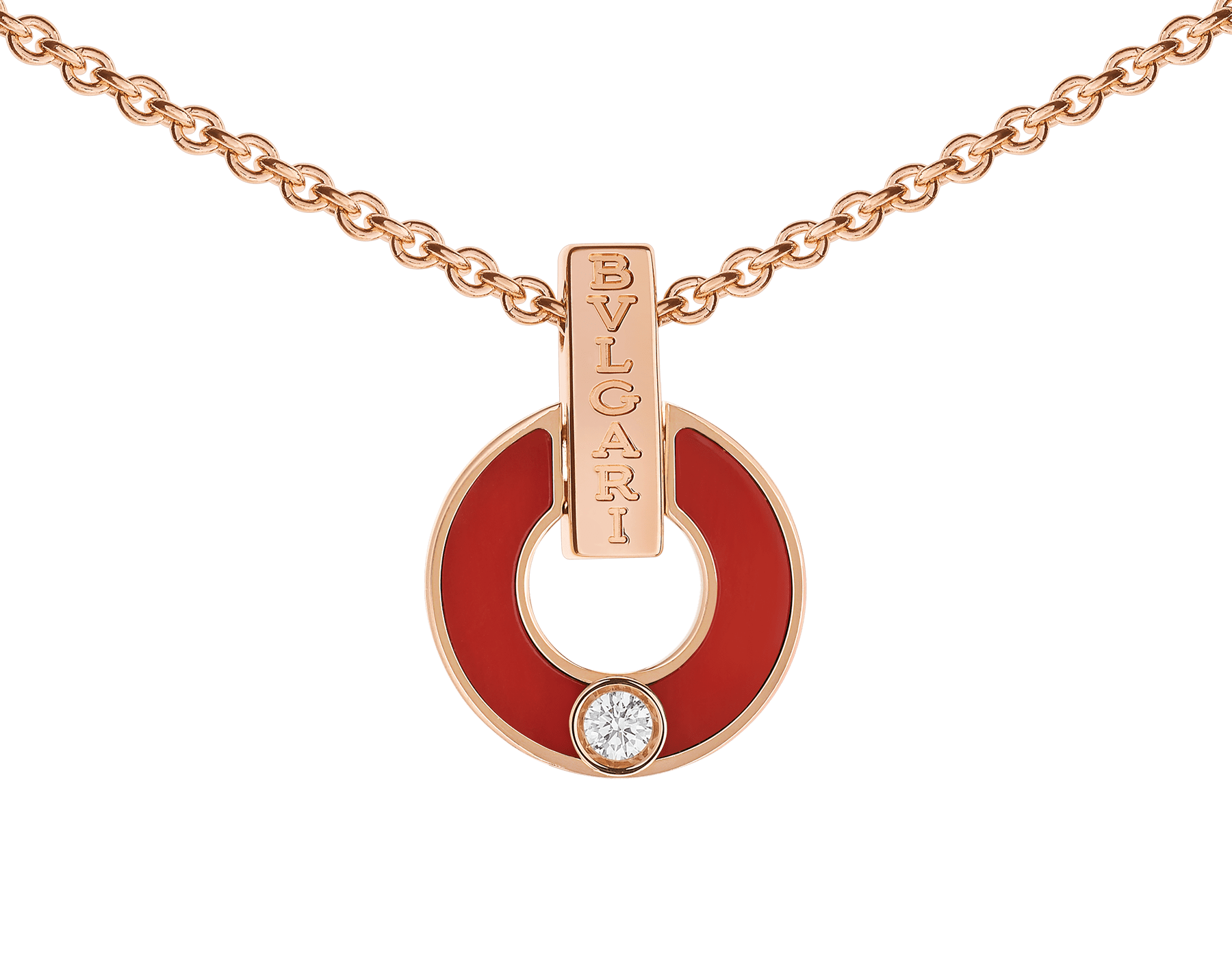 bvlgari necklace red