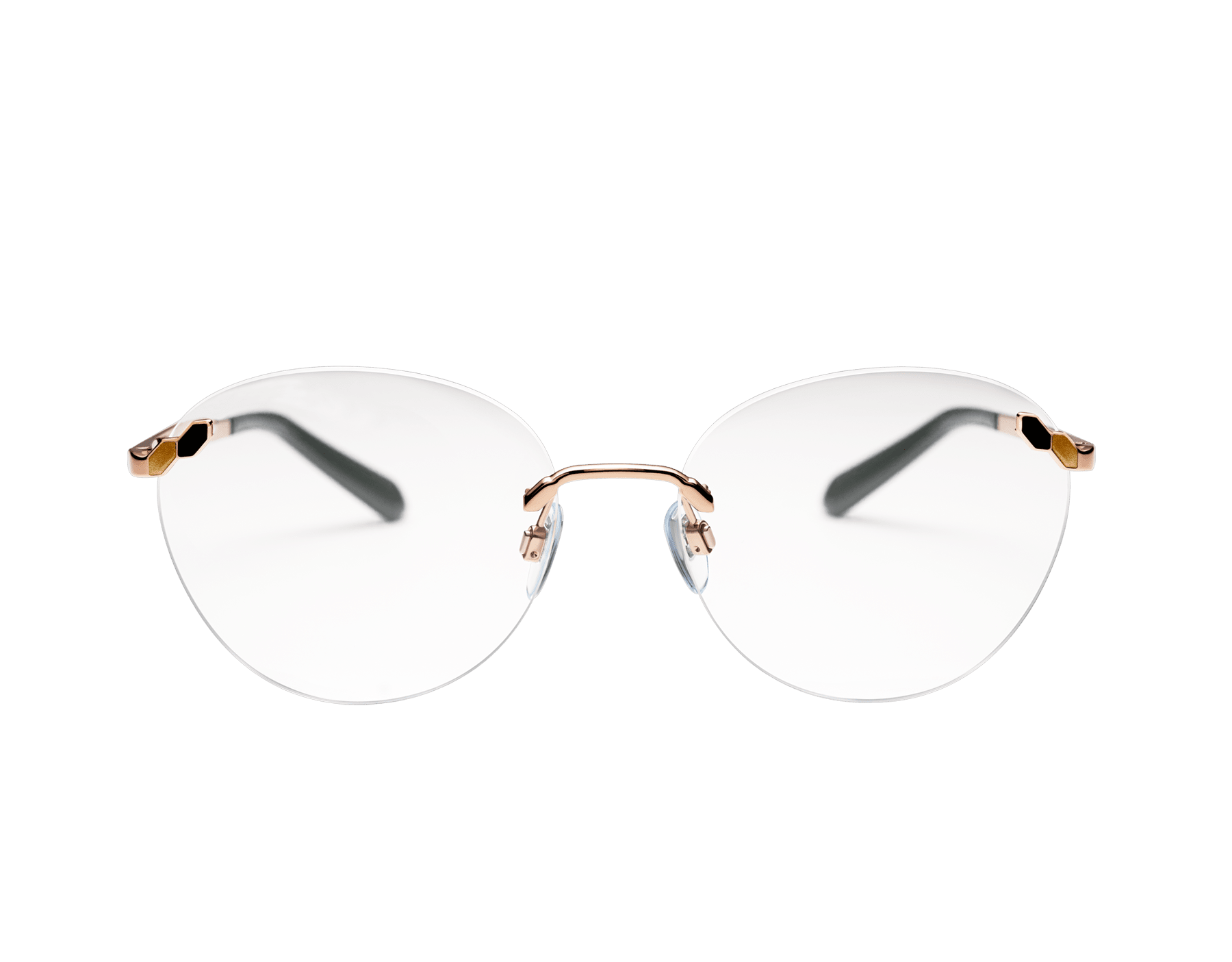 bvlgari rimless glasses for womens